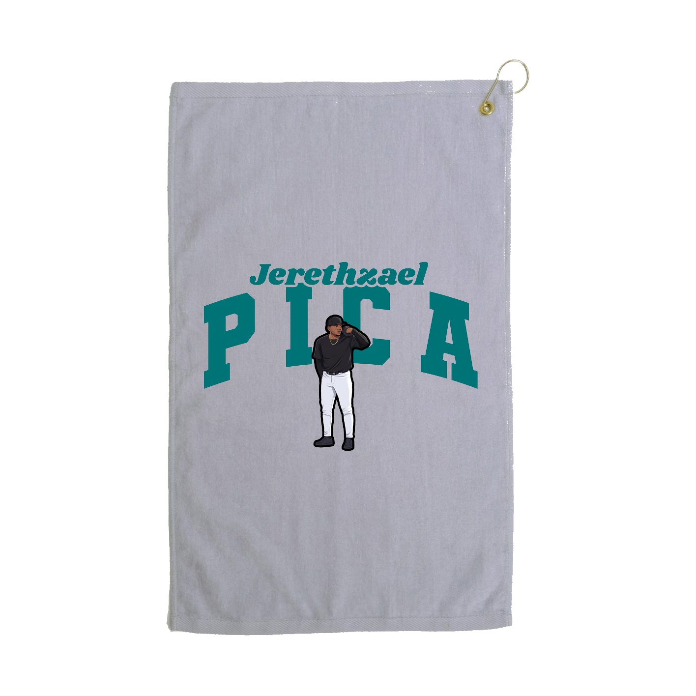 Golf Towel — Signature Arch in Grey