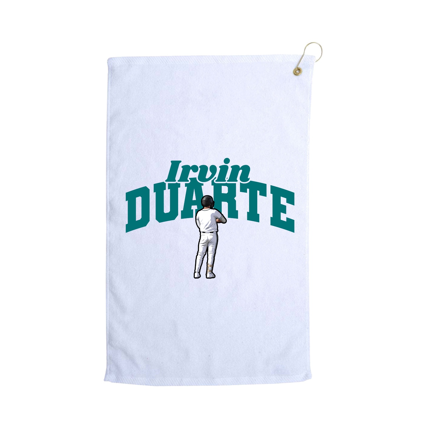 Golf Towel — Signature Arch in White