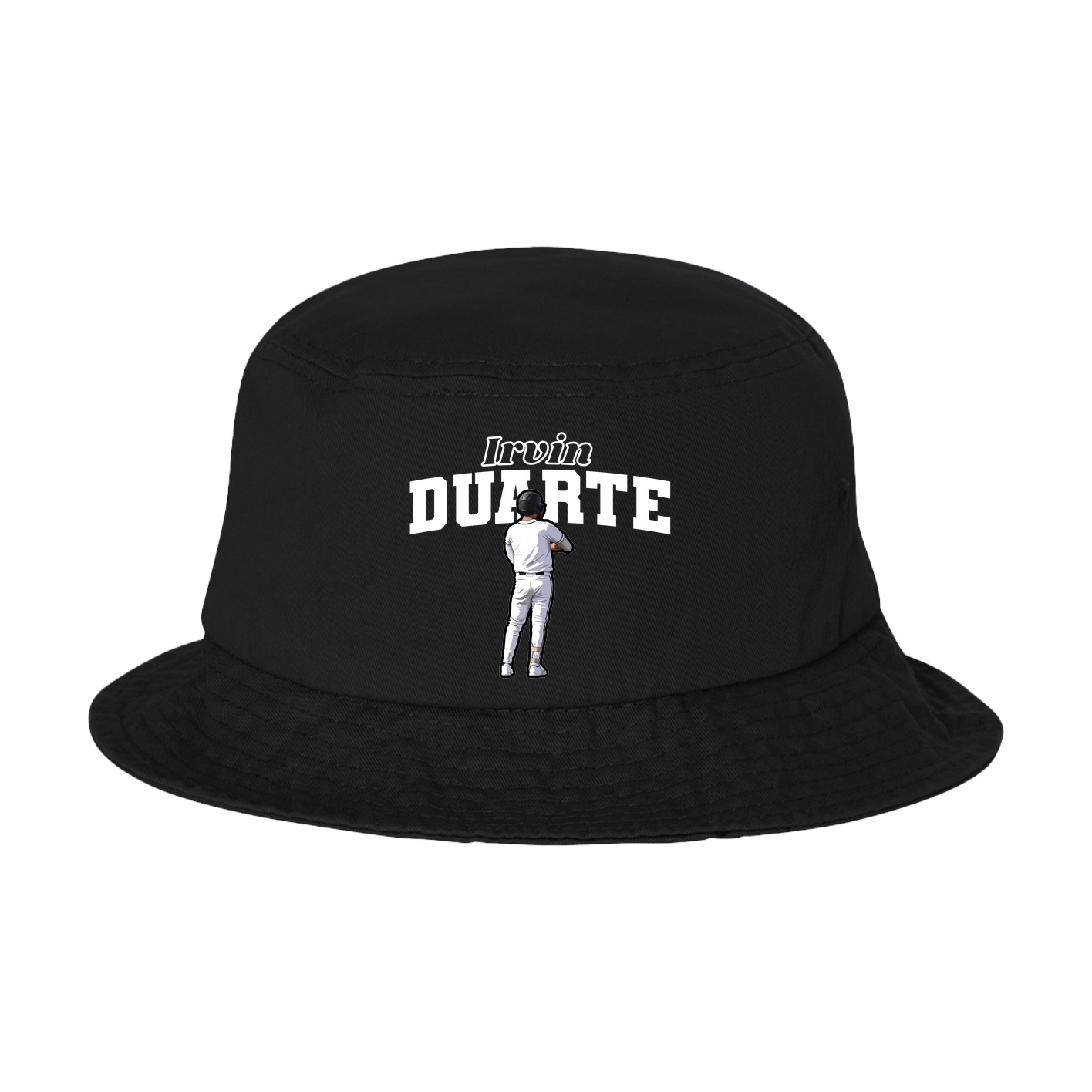 Bucket Cap — Name Arch in Black