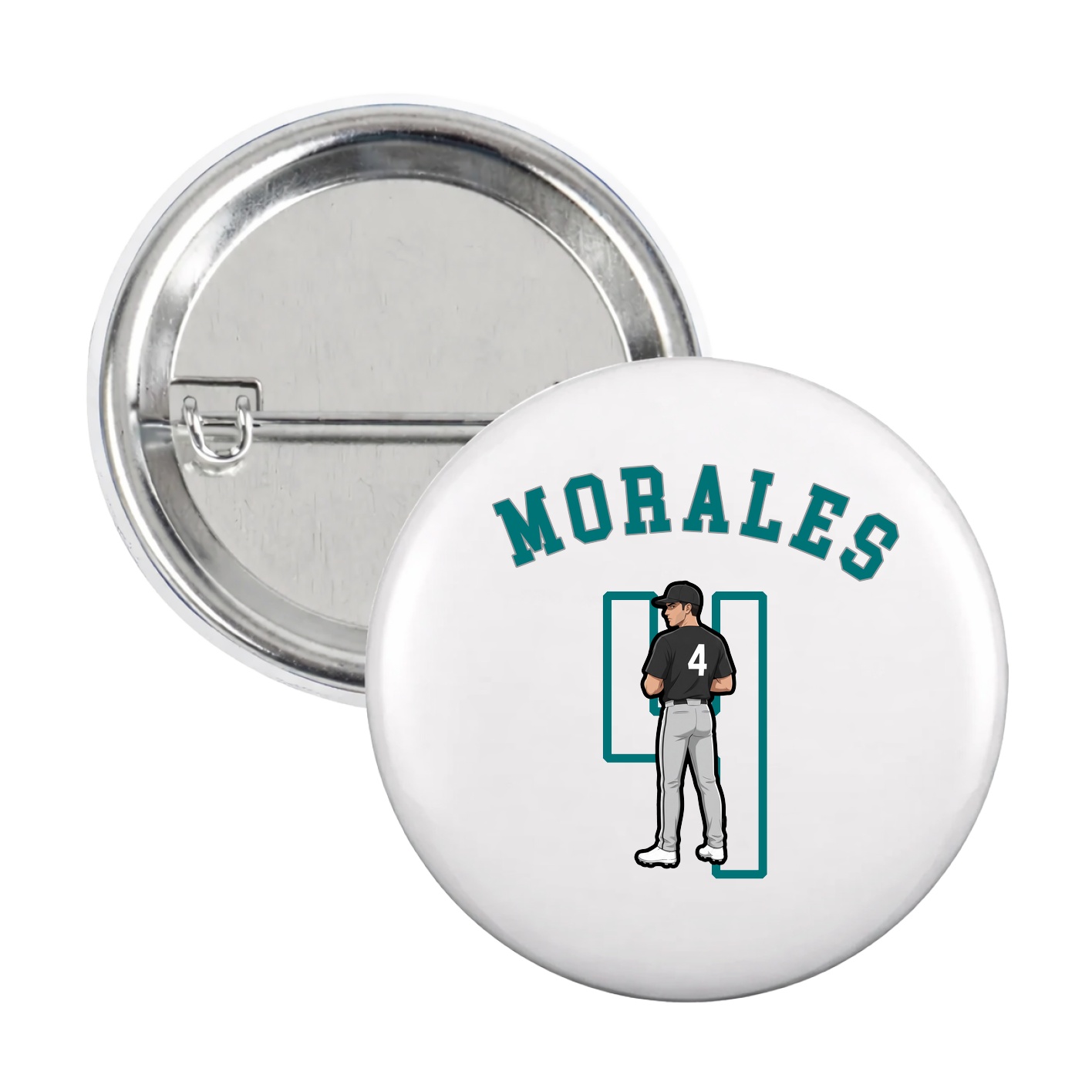 Game Day Button — Shirsey Arch in White