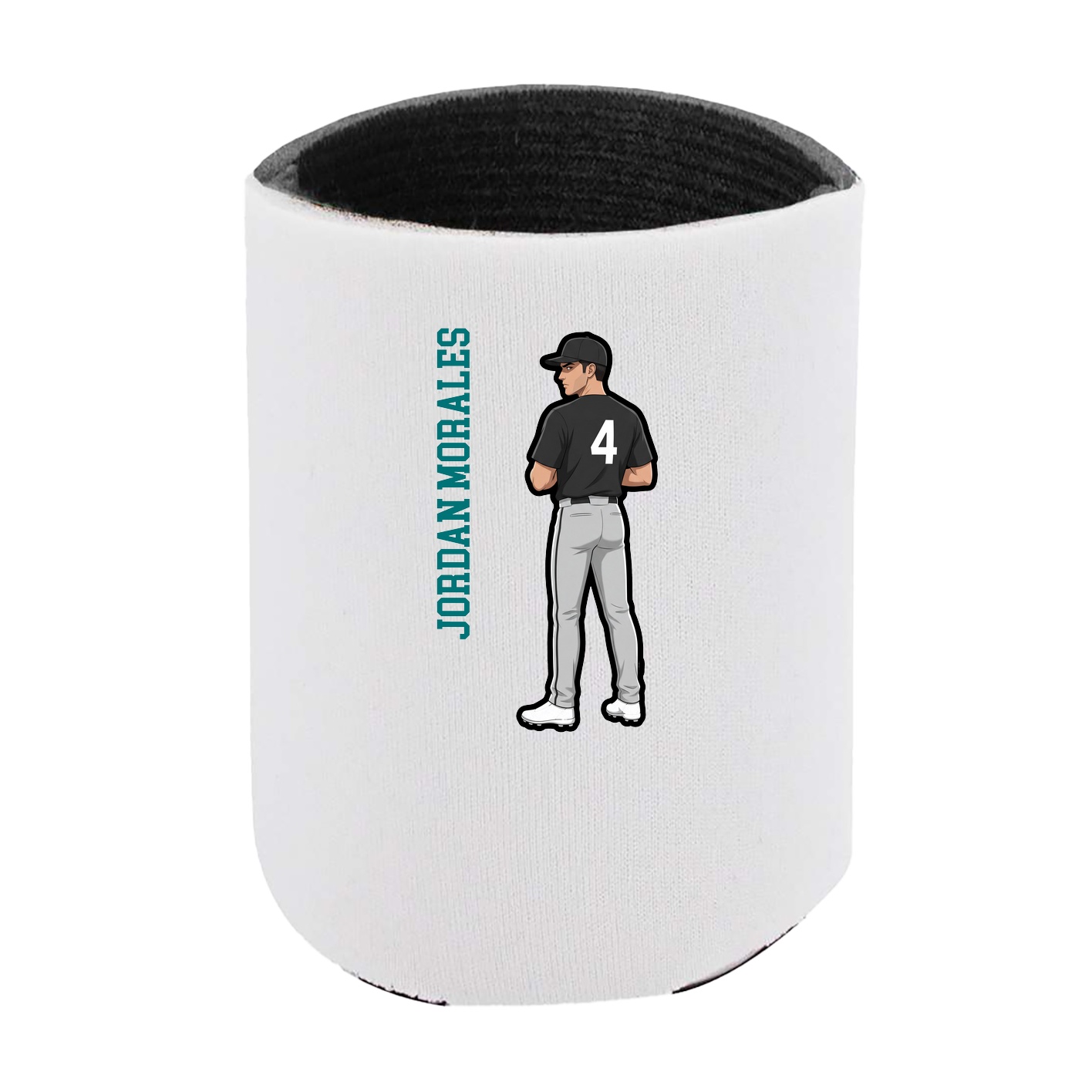 Can Holder — Name Vertical in White