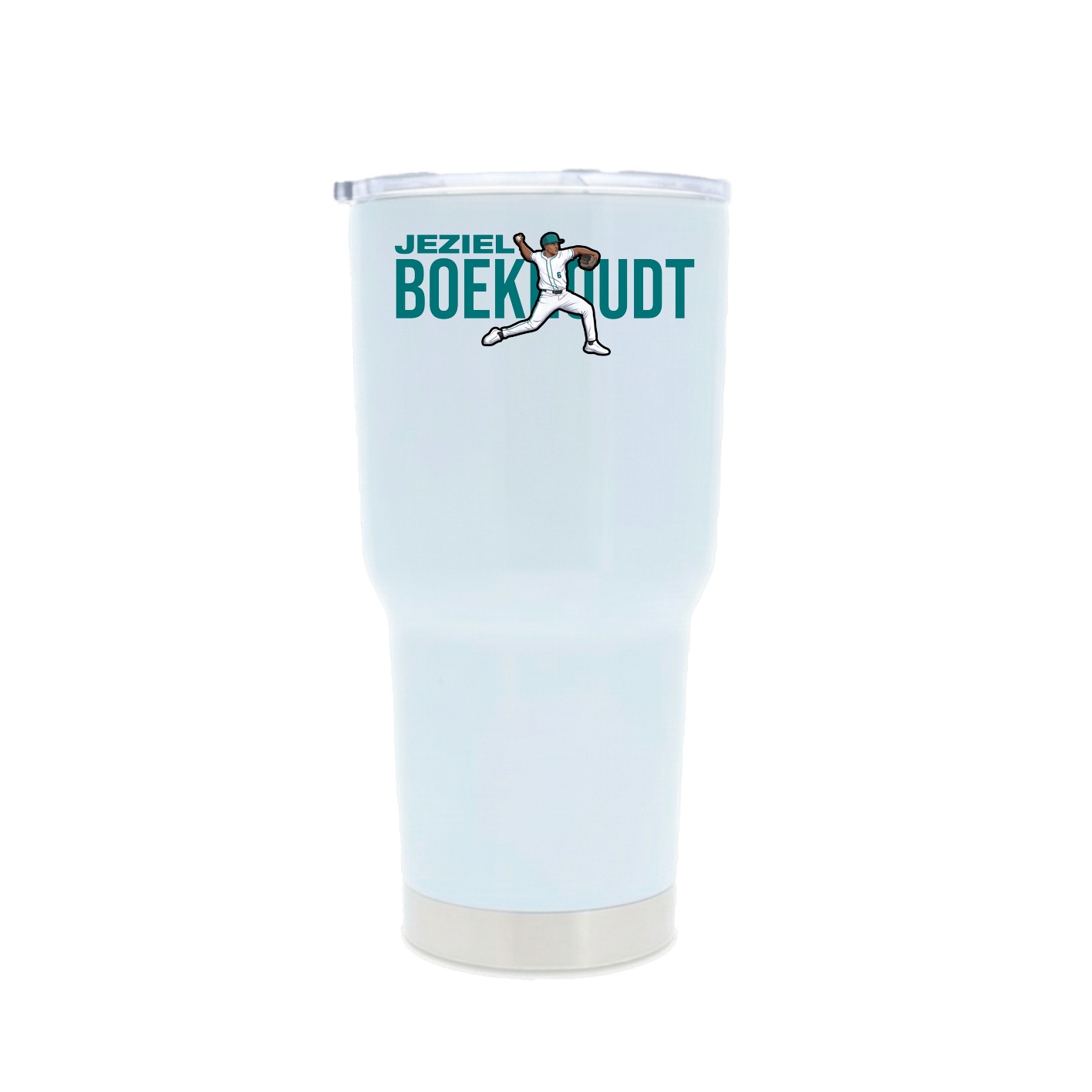 30oz Stainless Steel Tumbler — Player Name in White