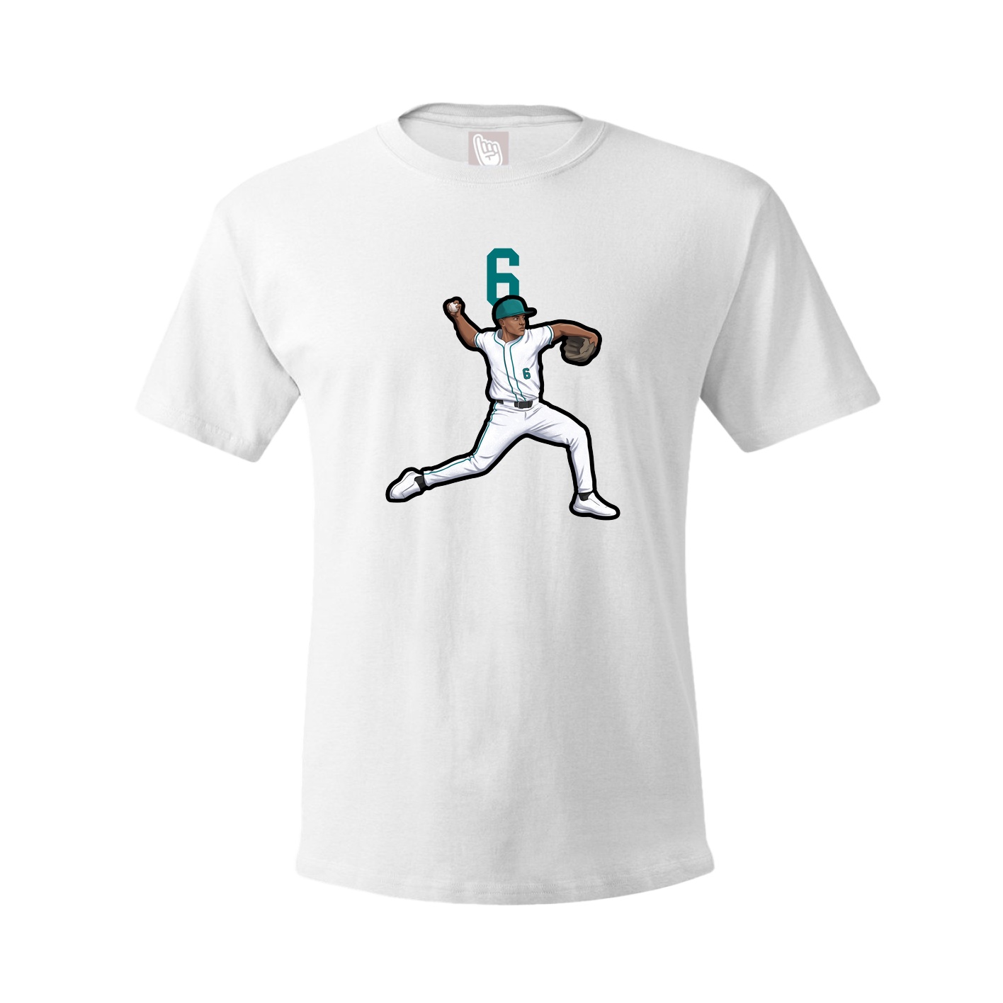 Tee — Number Top in White