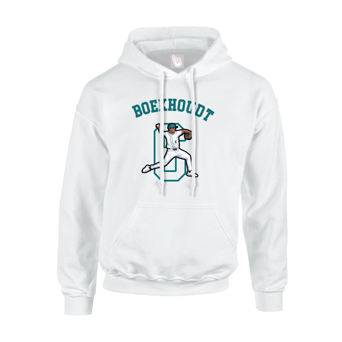 Youth Hoodie — Shirsey Arch in White