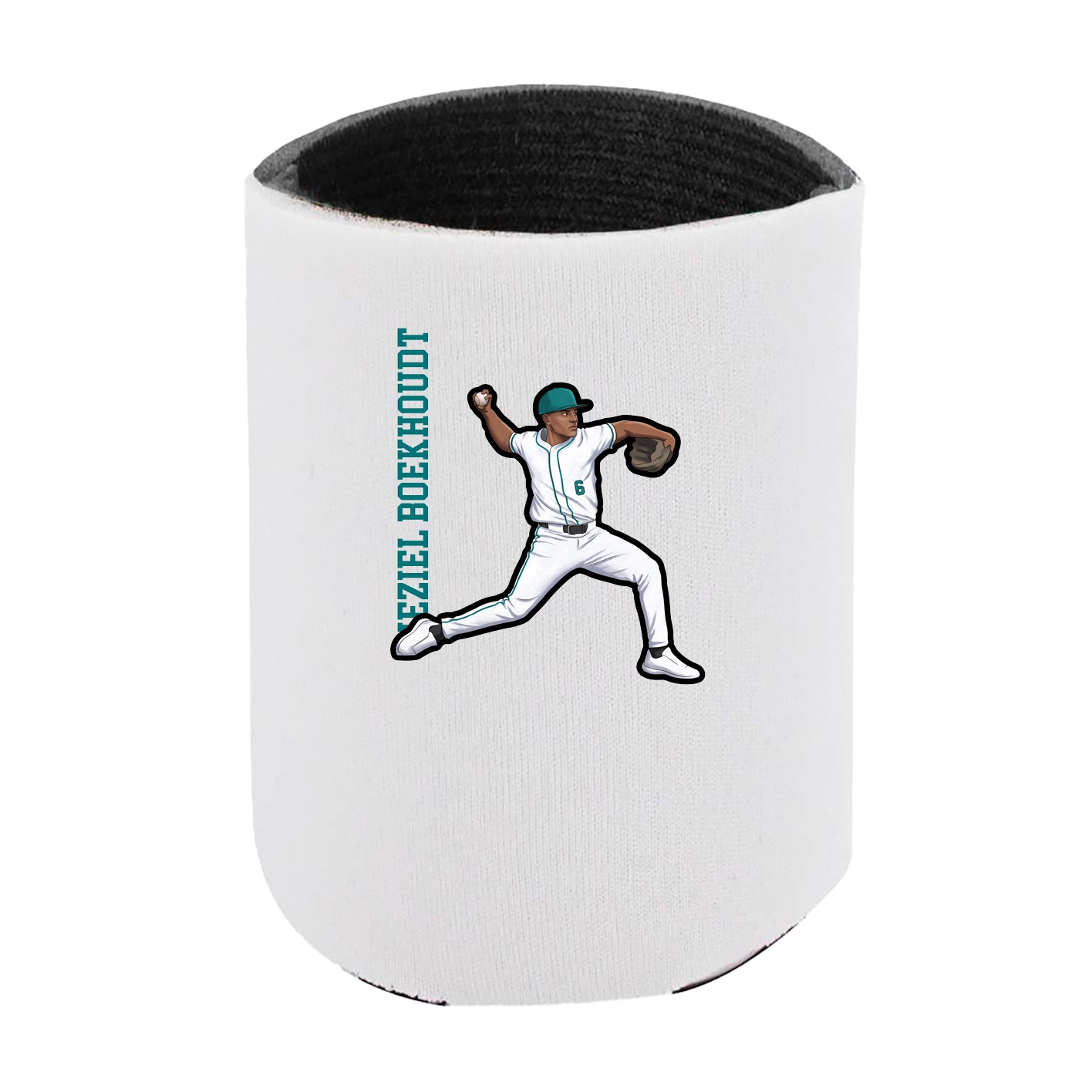 Can Holder — Name Vertical in White
