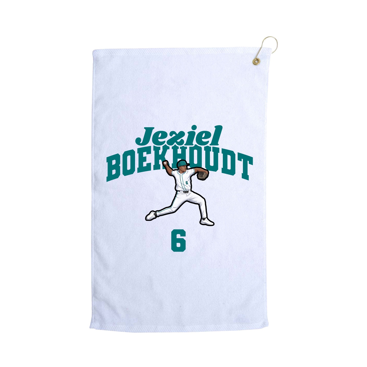 Golf Towel — Signature Arch in White