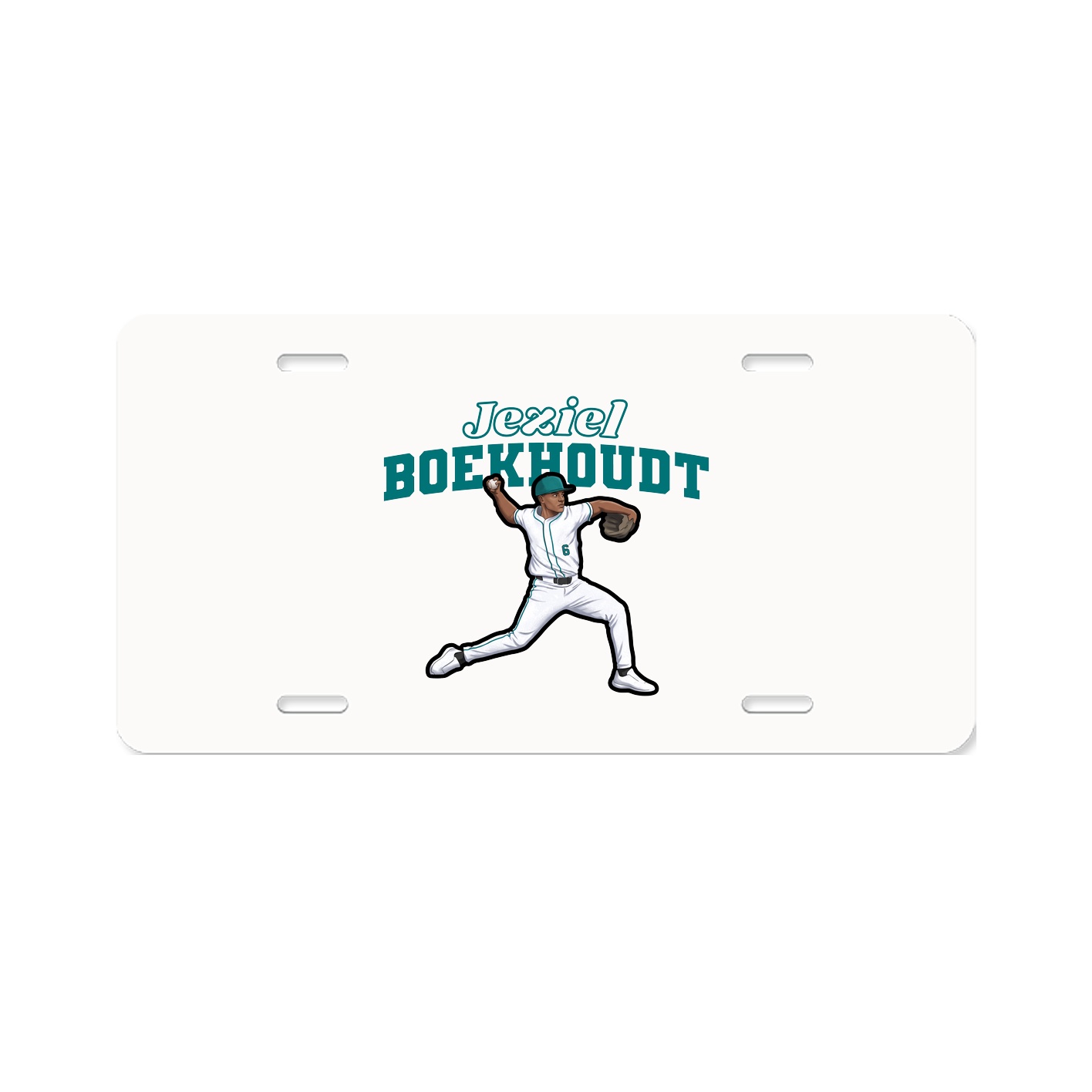 License Plate — Name Arch in Classic