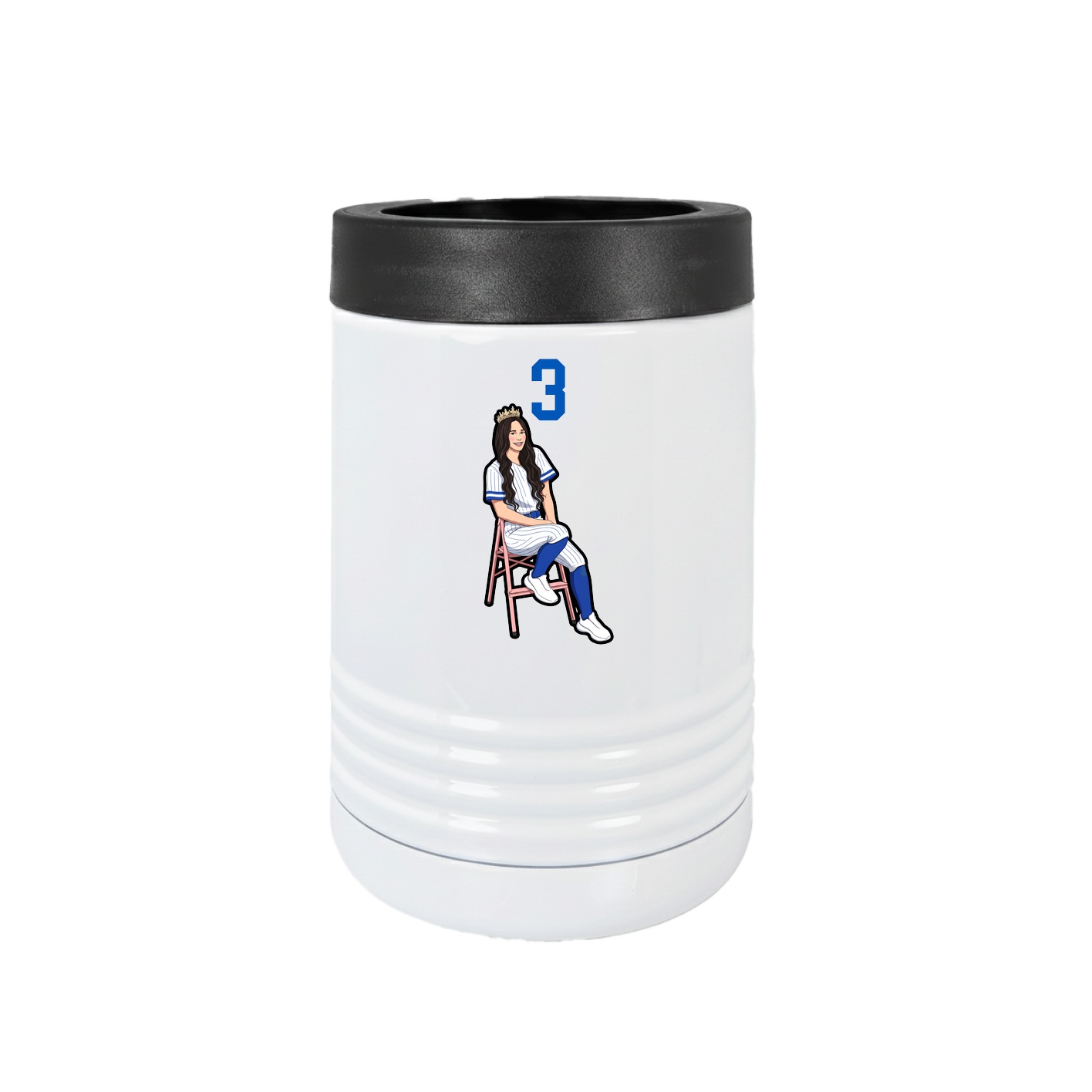 Beverage Holder — Number Top in White