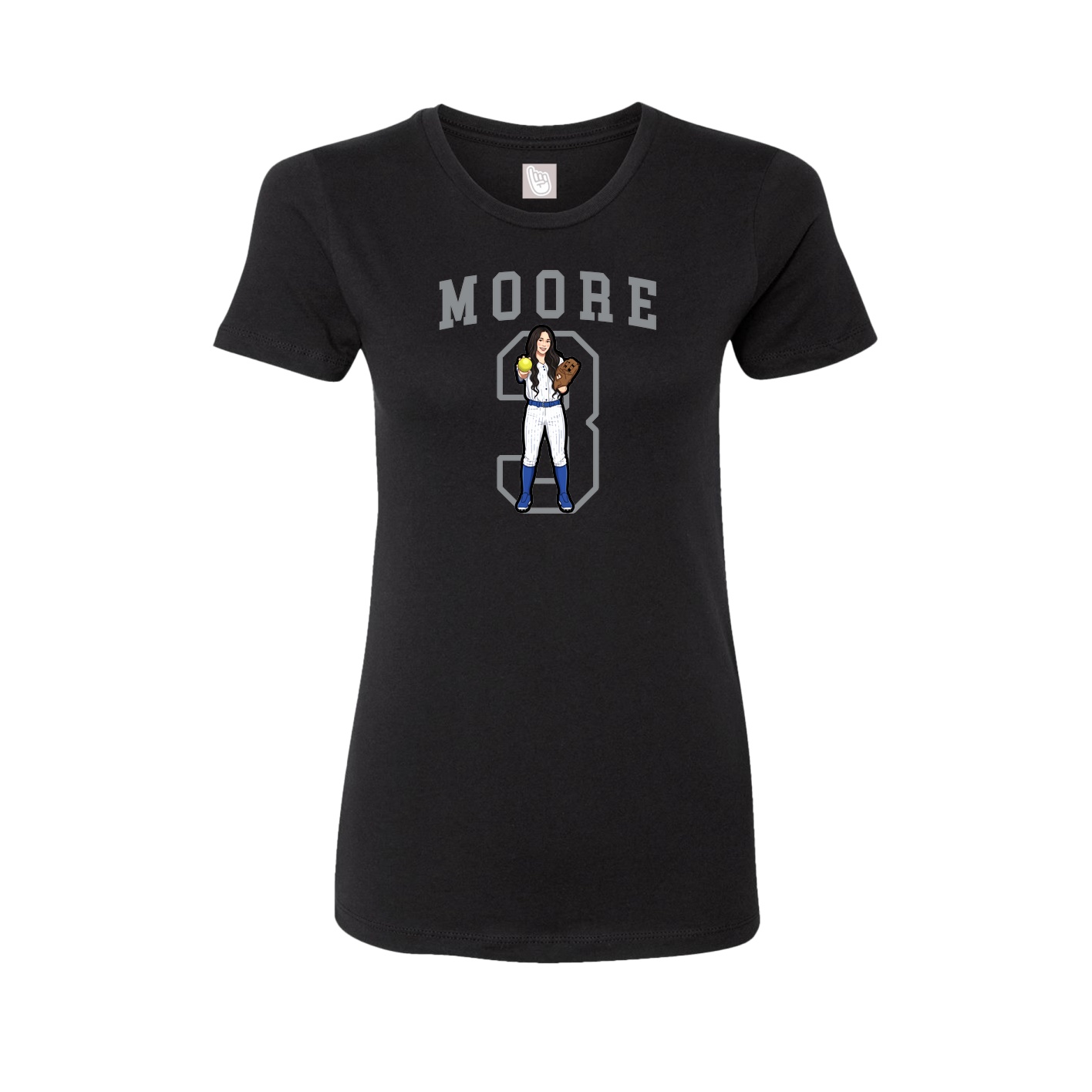 Fitted Women's Tee — Shirsey in Black