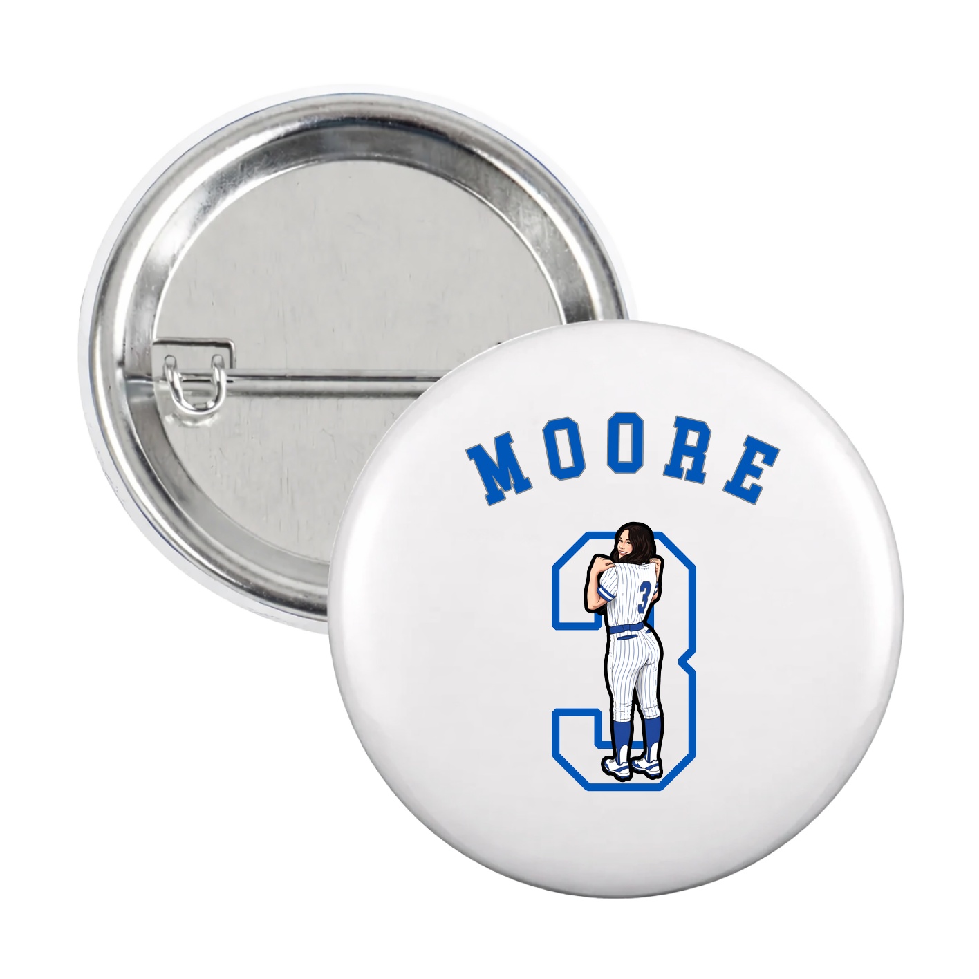 Game Day Button — Shirsey Arch in White