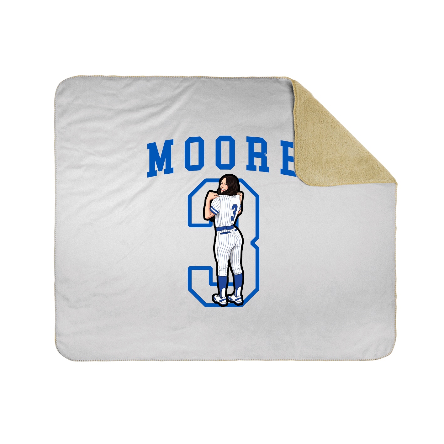Throw Blanket — Shirsey in White