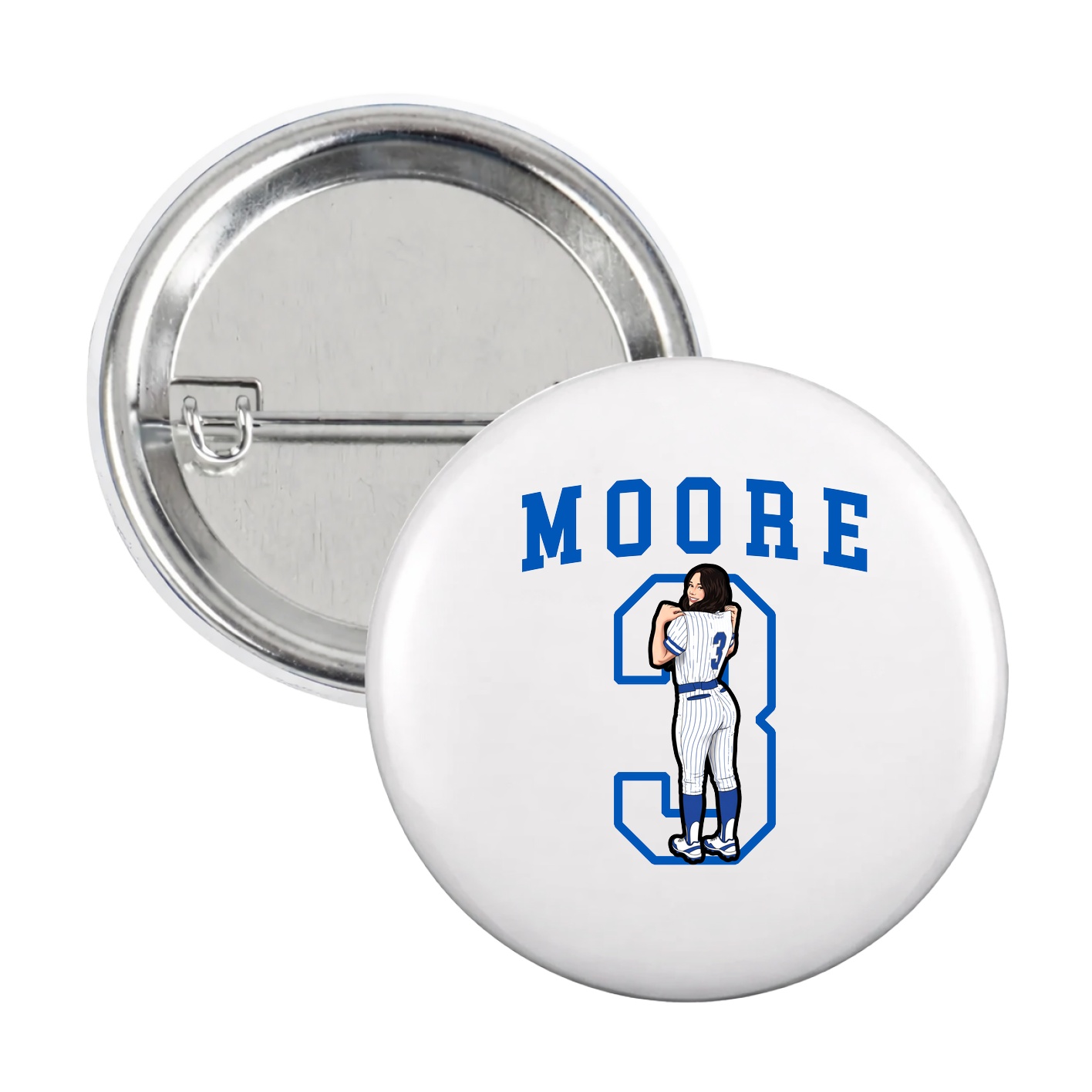 Game Day Button — Shirsey in White