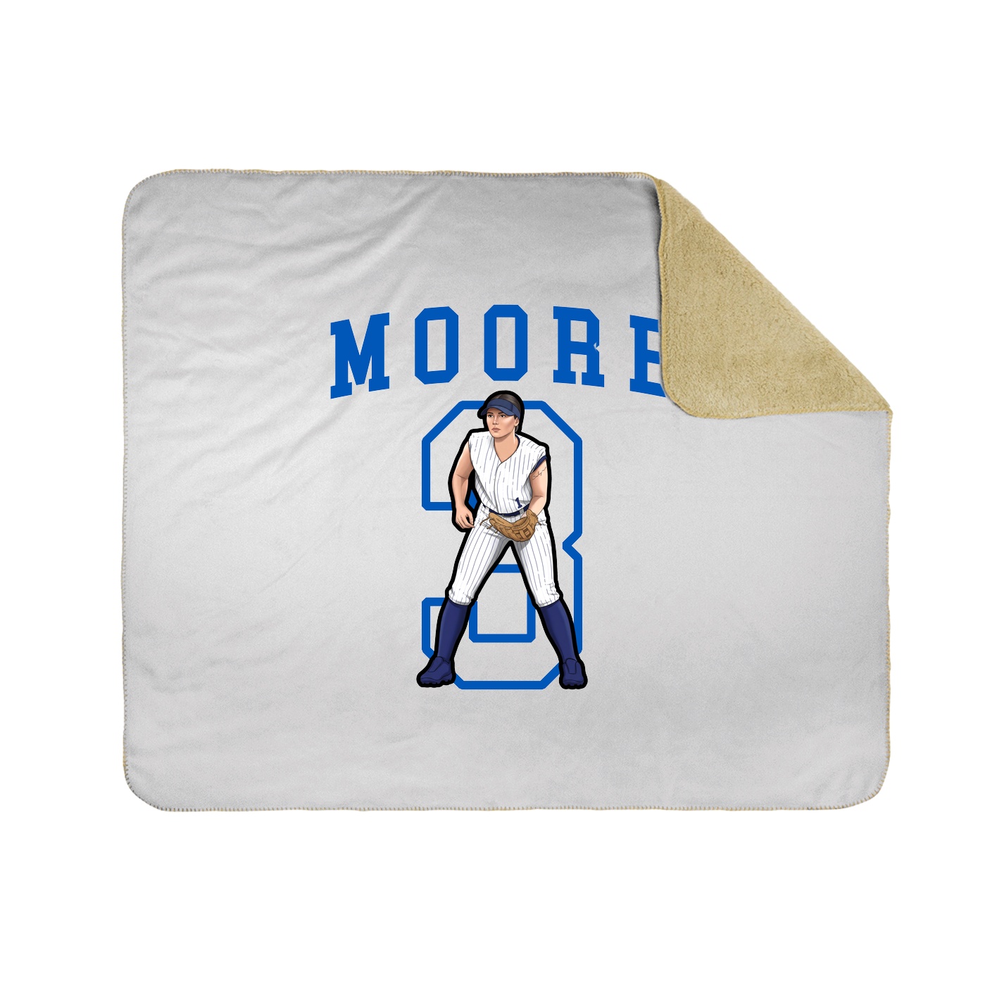 Throw Blanket — Shirsey in White