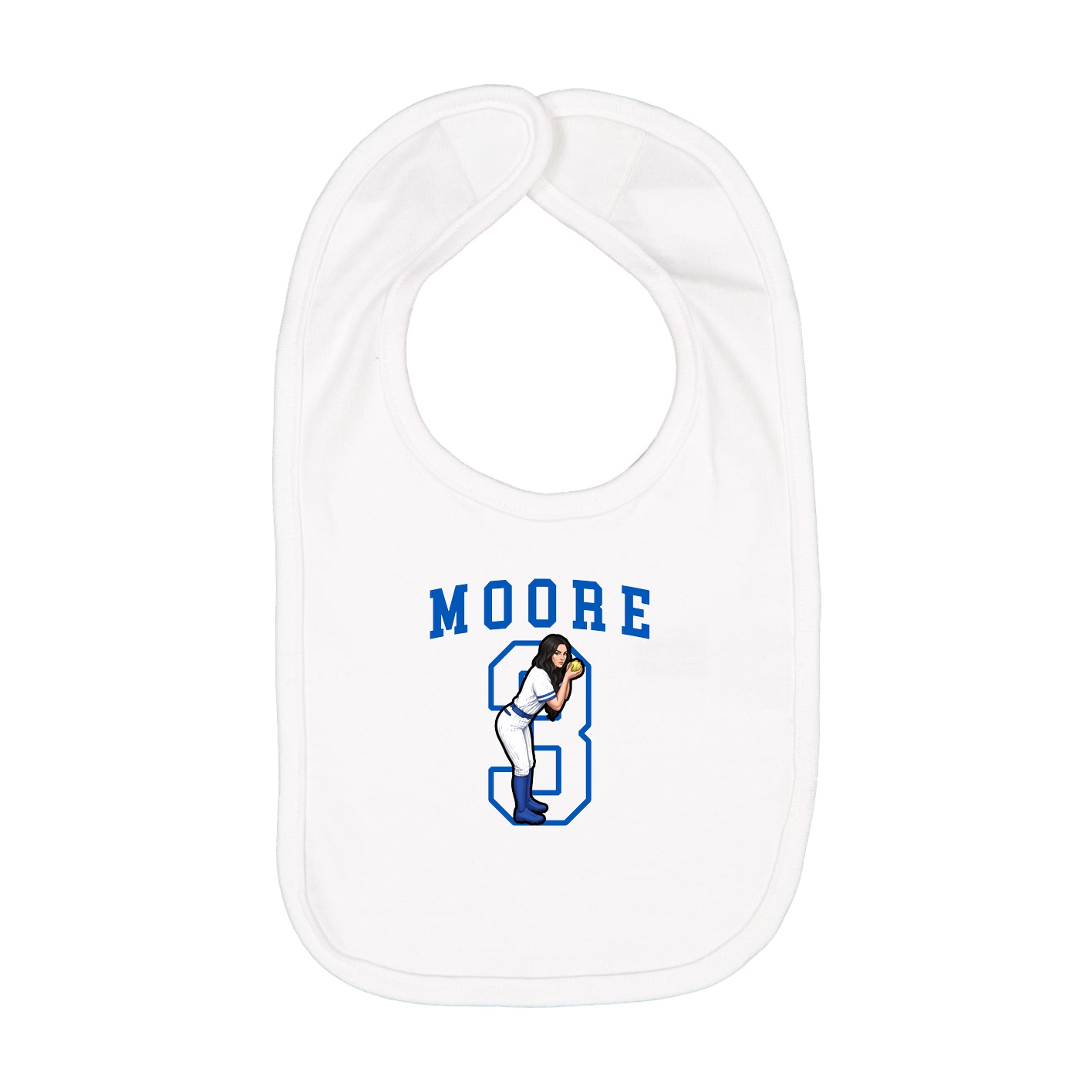 Infant Bib — Shirsey in White