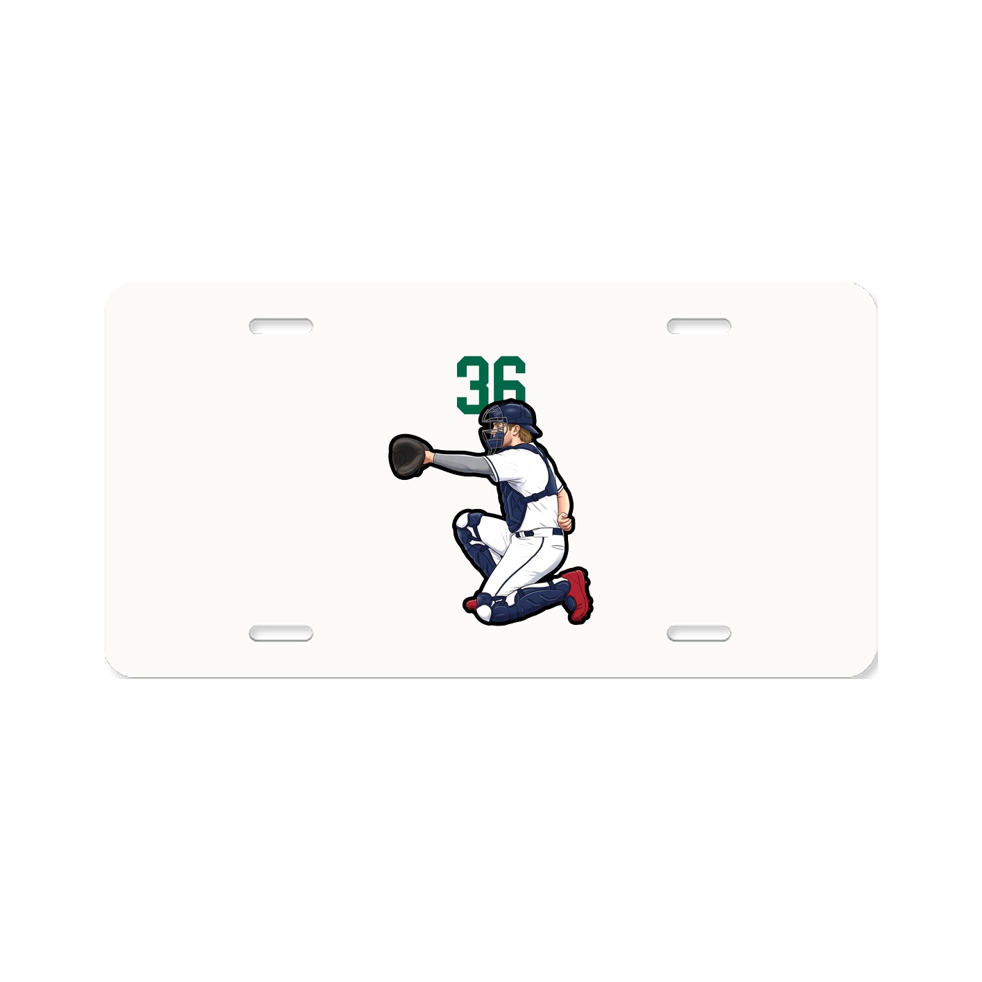 License Plate — Number Top in Classic