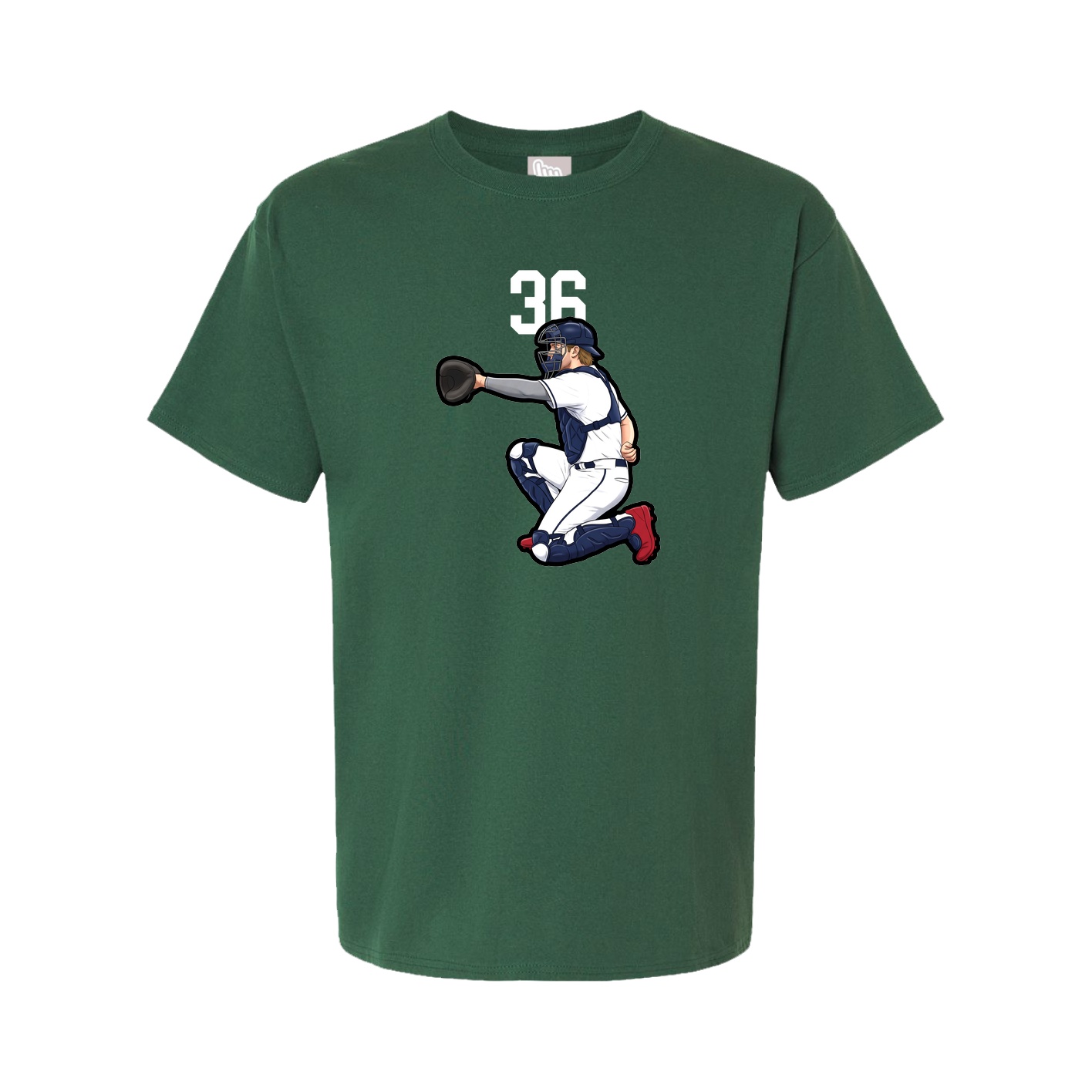 Youth Tee — Number Top in Green