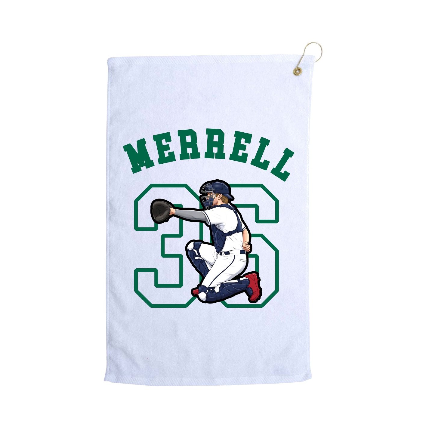 Golf Towel — Shirsey Arch in White