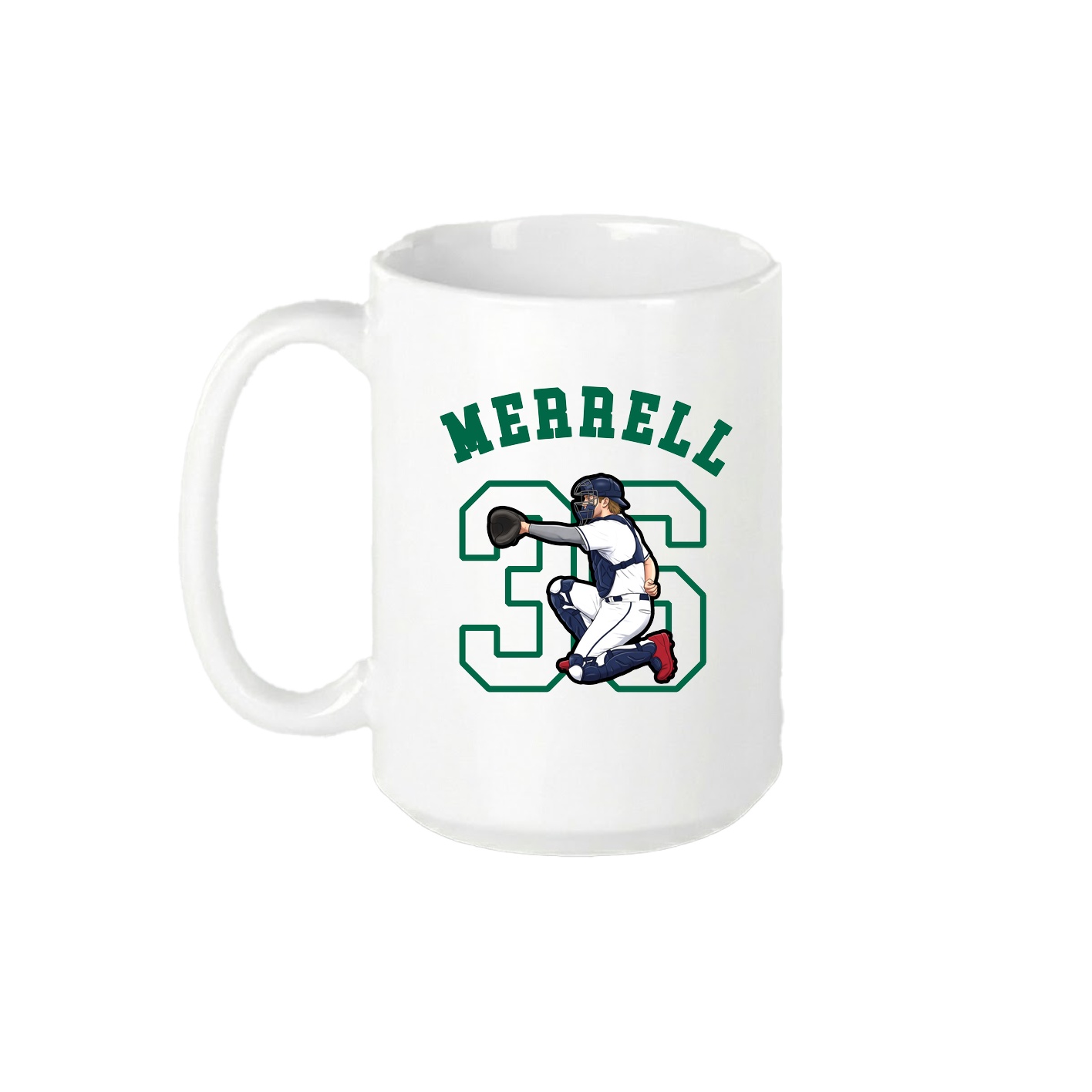 15oz Coffee Mug — Shirsey Arch in White