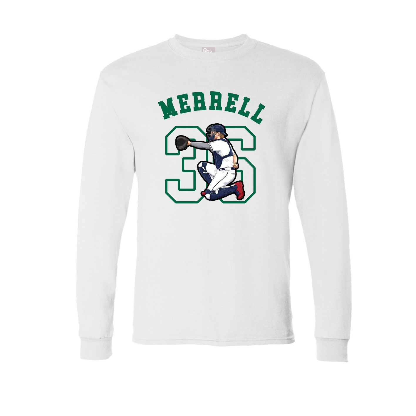 Long Sleeve Tee — Shirsey Arch in White