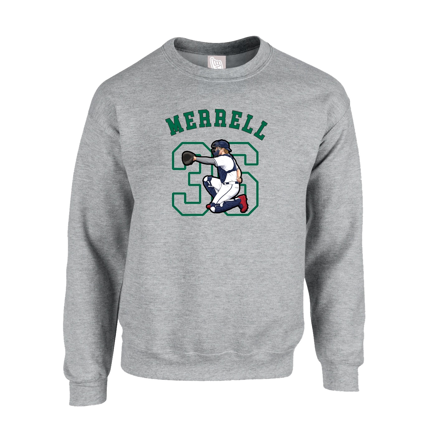 Fleece Crew — Shirsey Arch in Grey