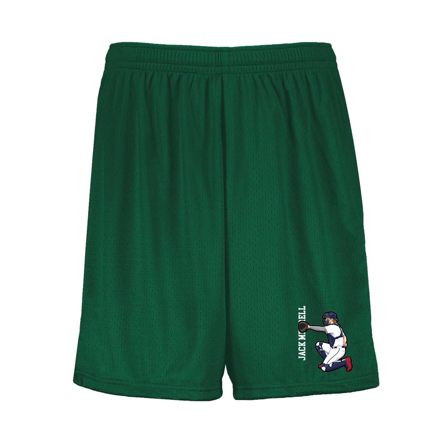 Shorts — Name Vertical in Green