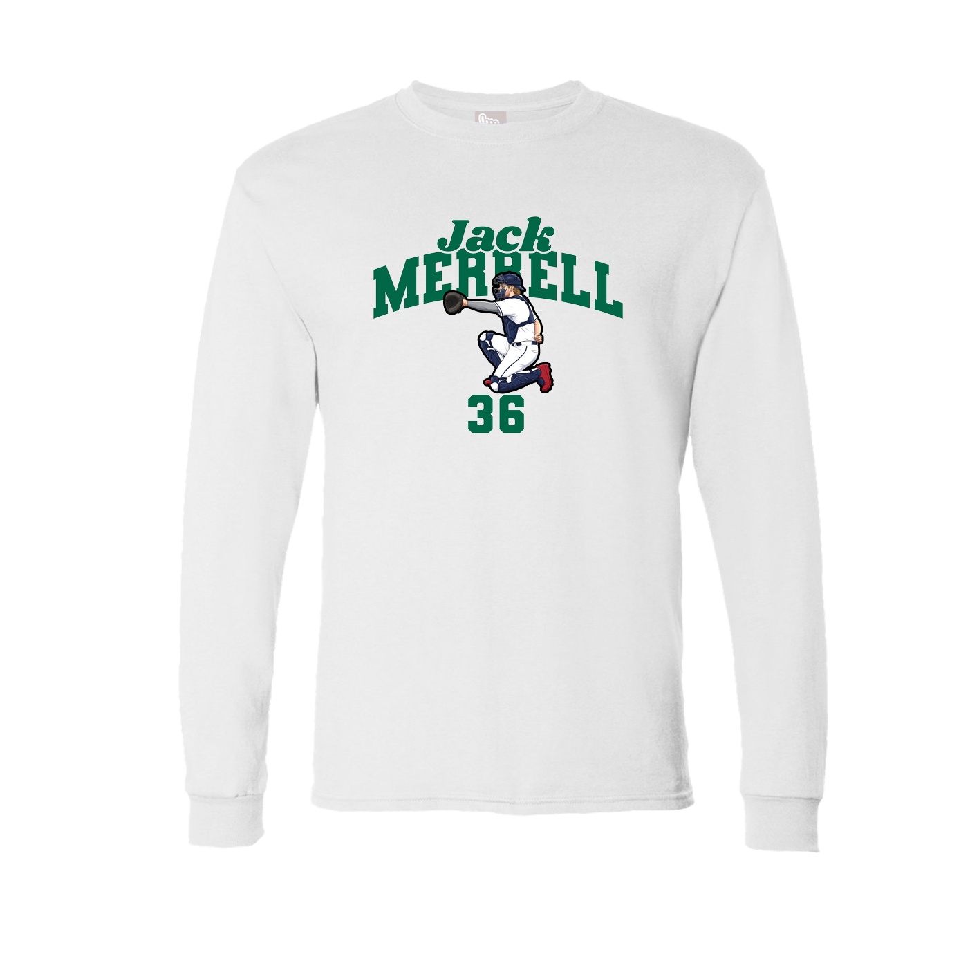 Long Sleeve Tee — Signature Arch in White