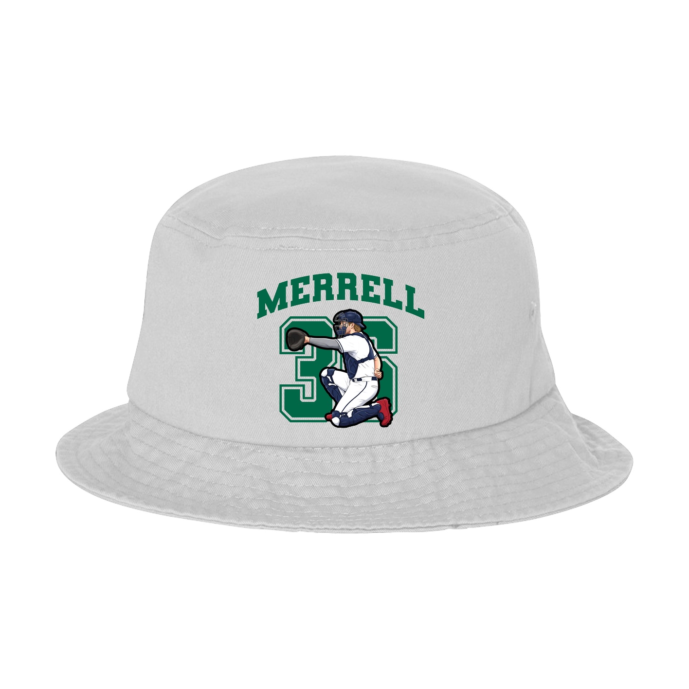 Bucket Cap — Number in White