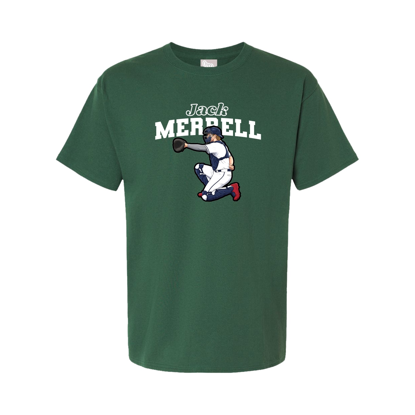 Youth Tee — Name Arch in Green