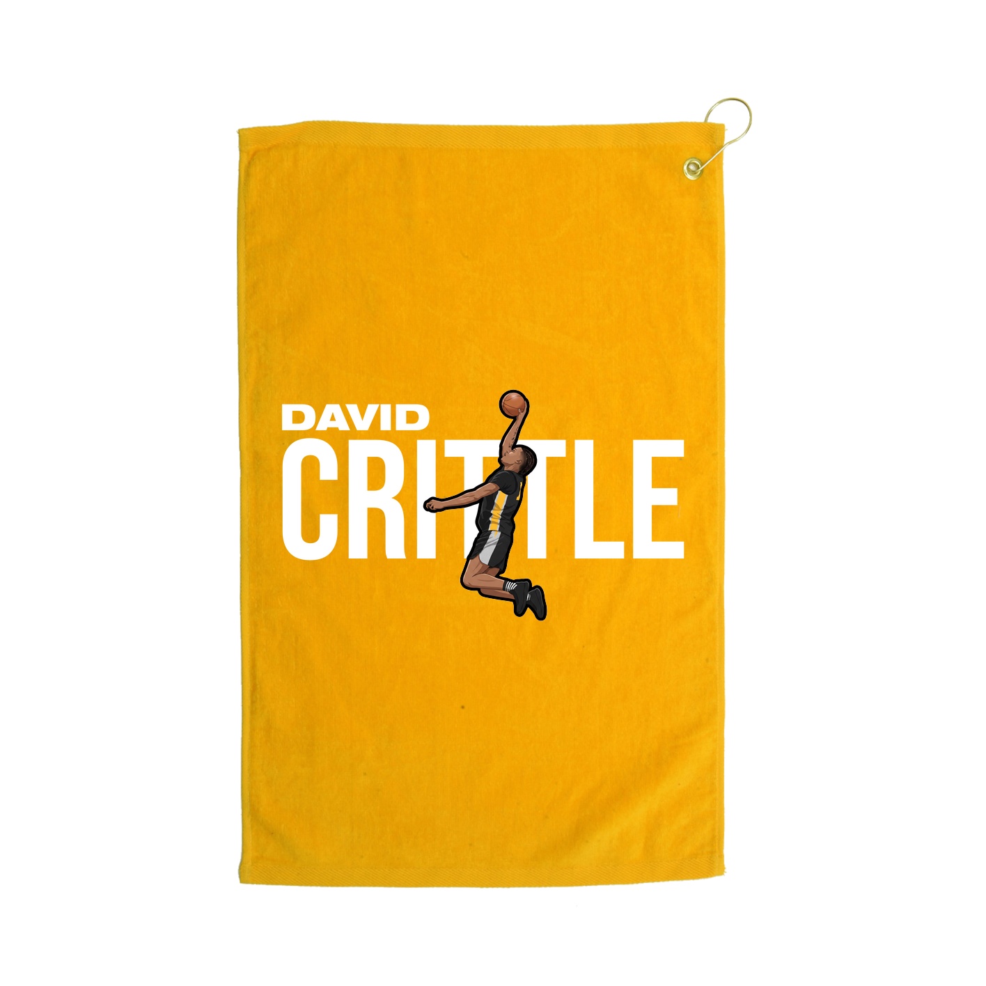 Golf Towel — Player Name in Gold