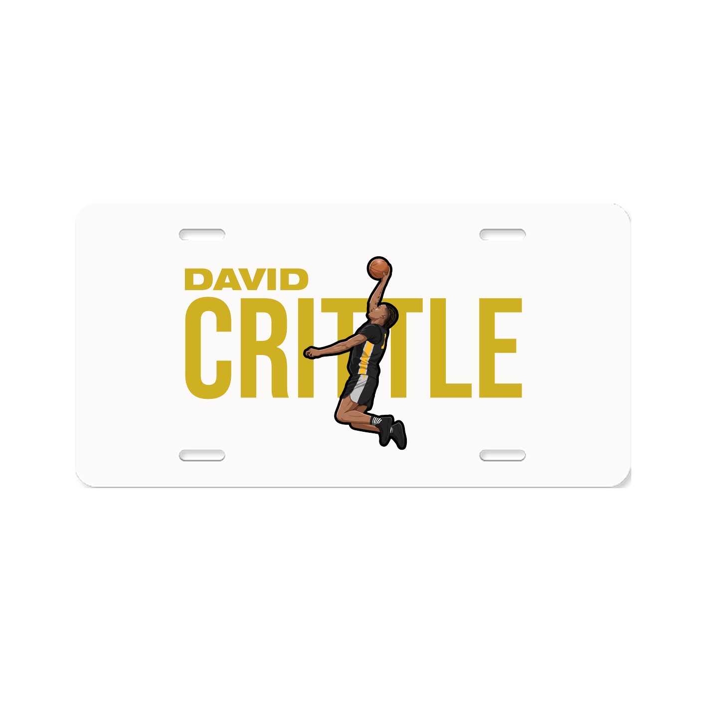 License Plate — Player Name in Classic