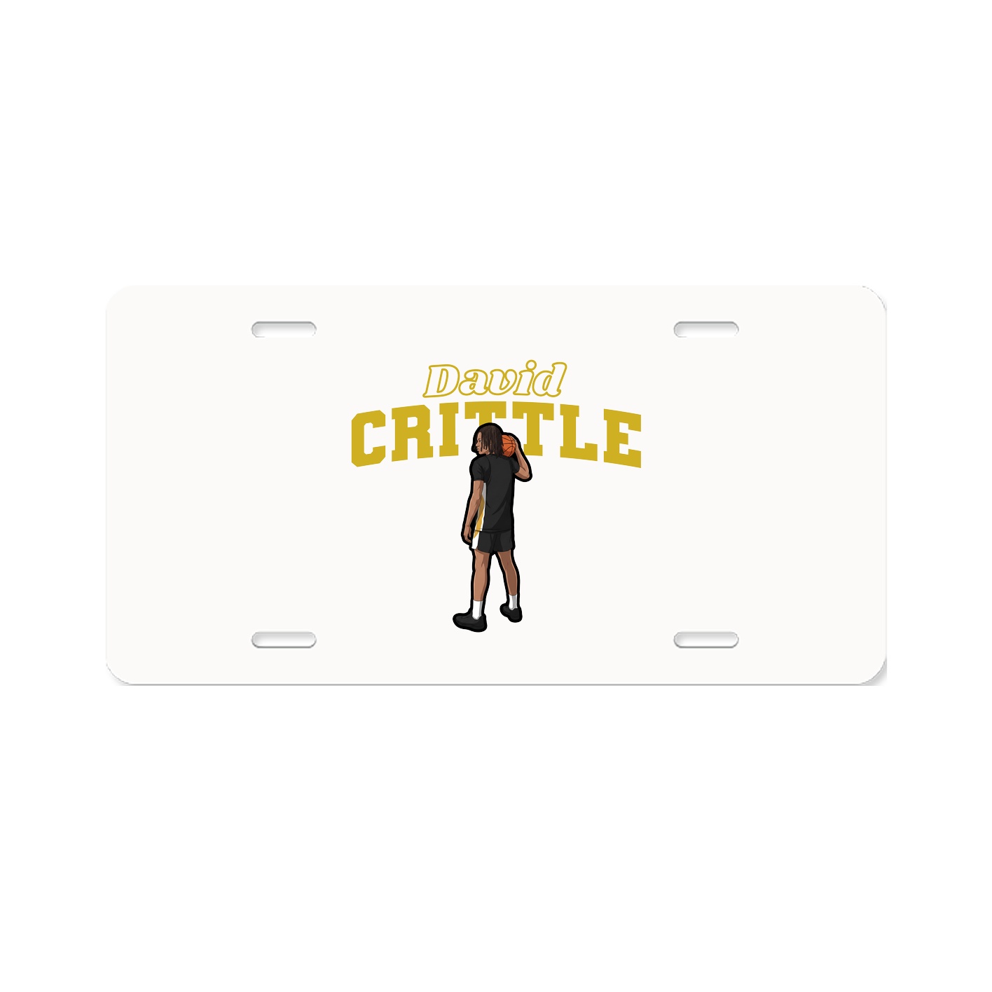 License Plate — Name Arch in Classic