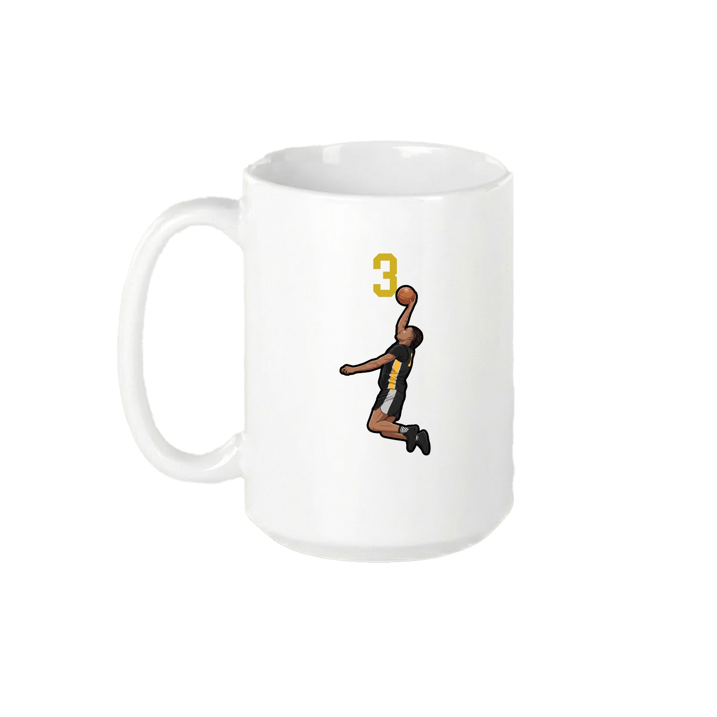 15oz Coffee Mug — Number Top in White
