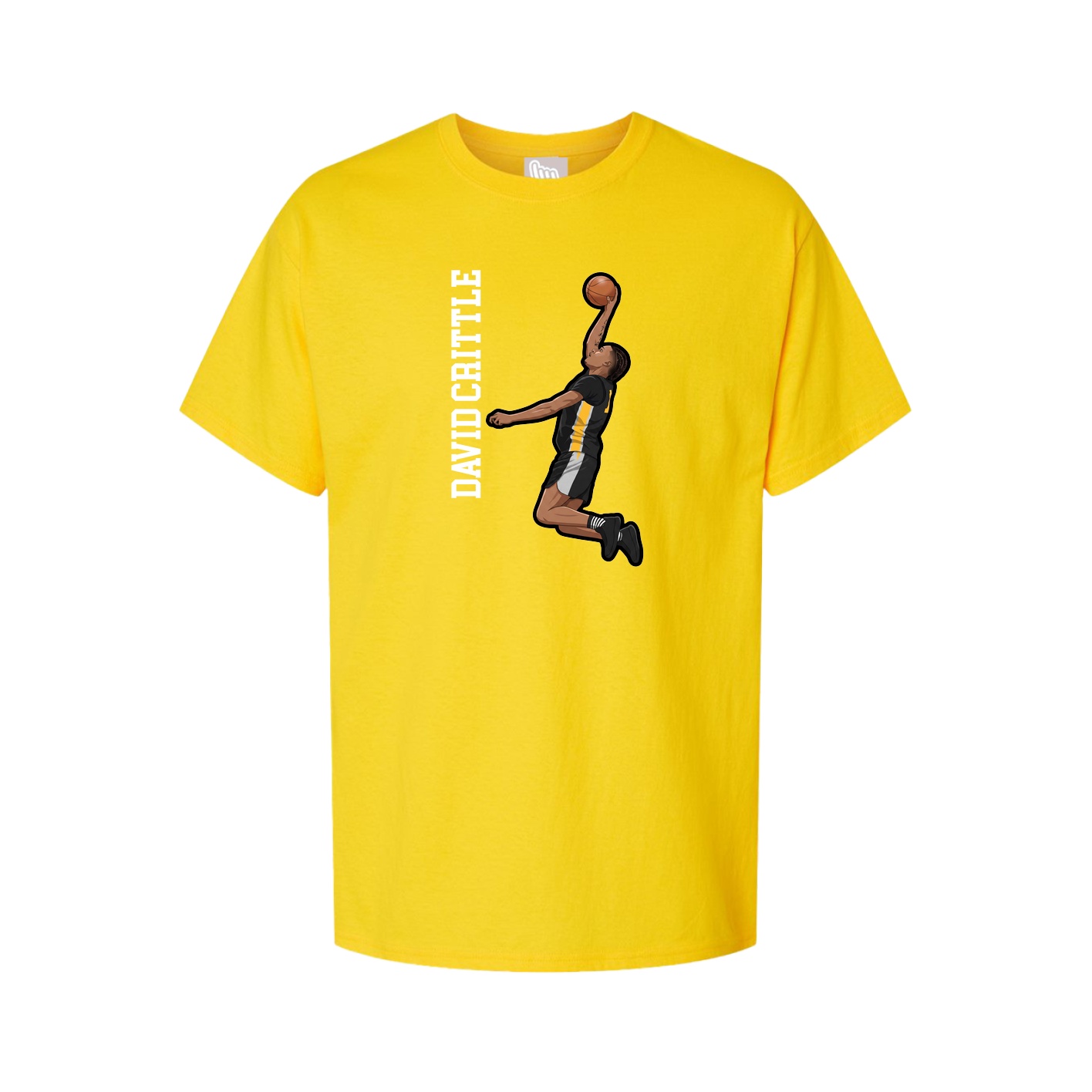 Tee — Name Vertical in Gold