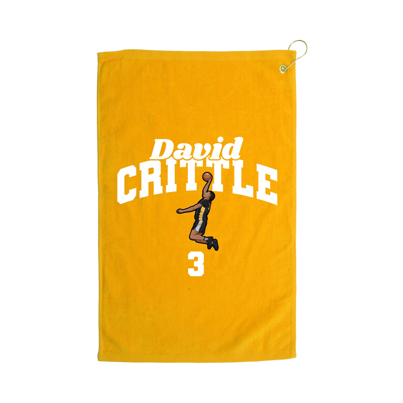 Golf Towel — Signature Arch in Gold