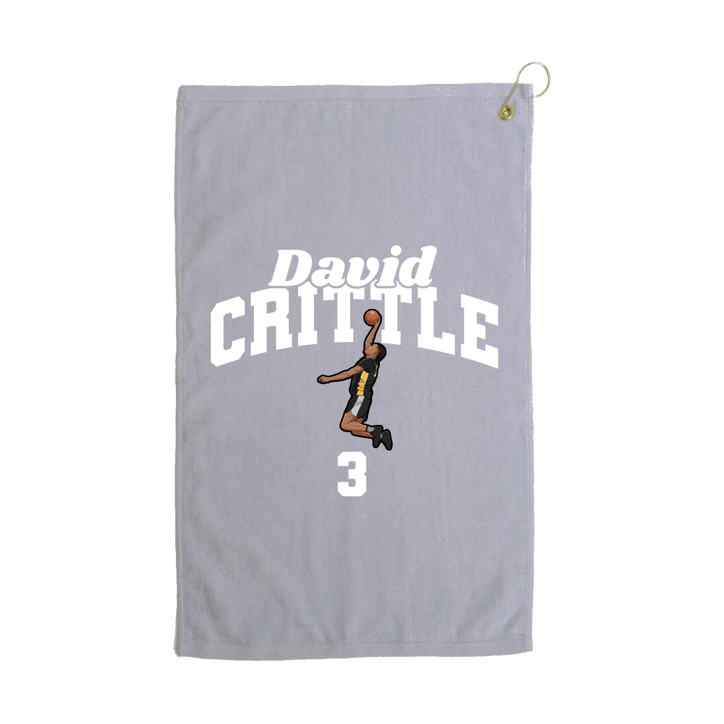 Golf Towel — Signature Arch in Grey