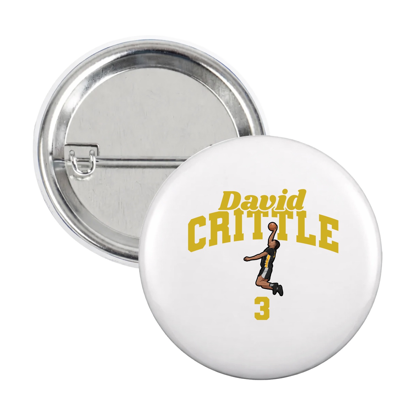 Game Day Button — Signature Arch in White