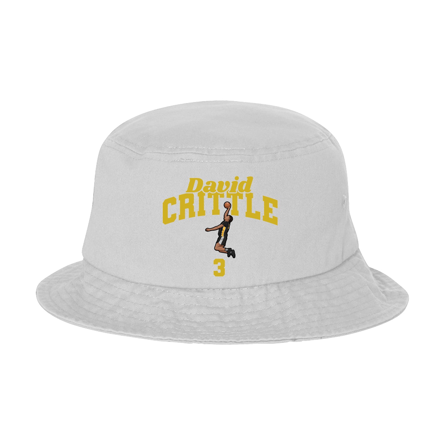 Bucket Cap — Signature Arch in White