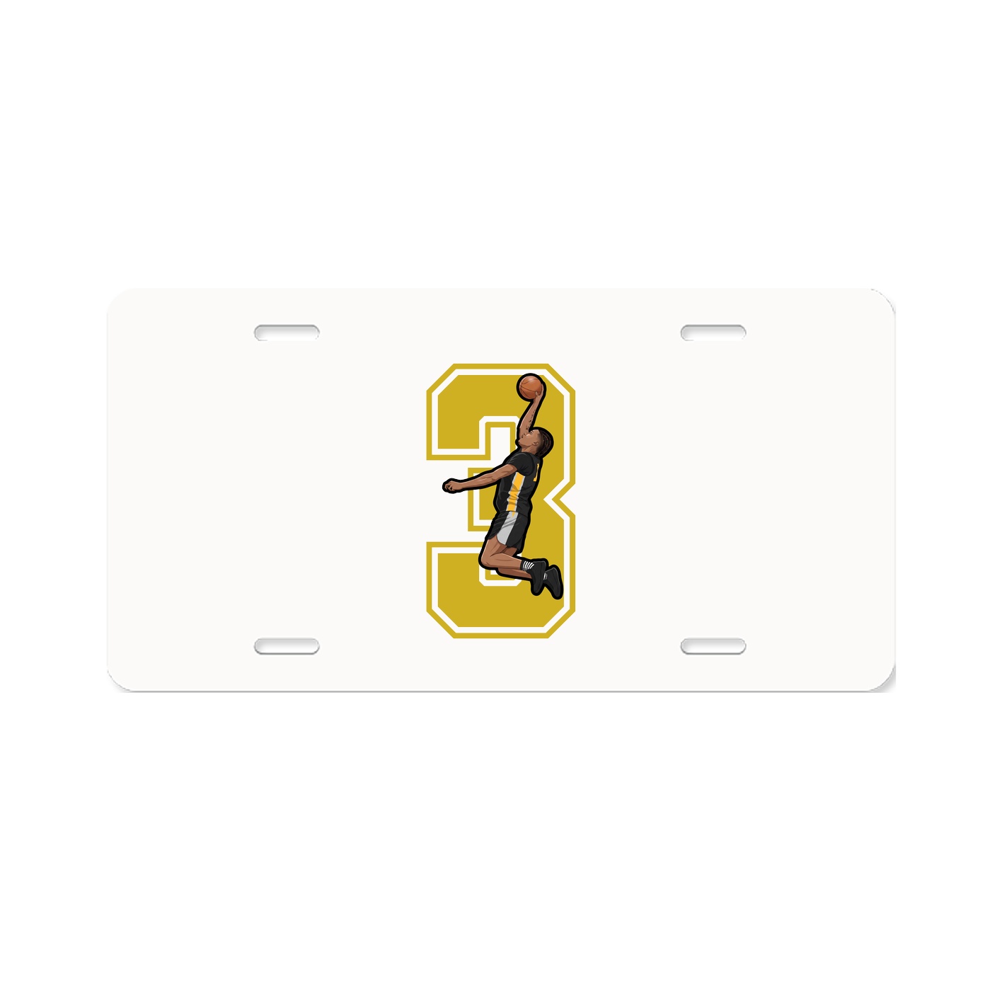 License Plate — Number in Classic