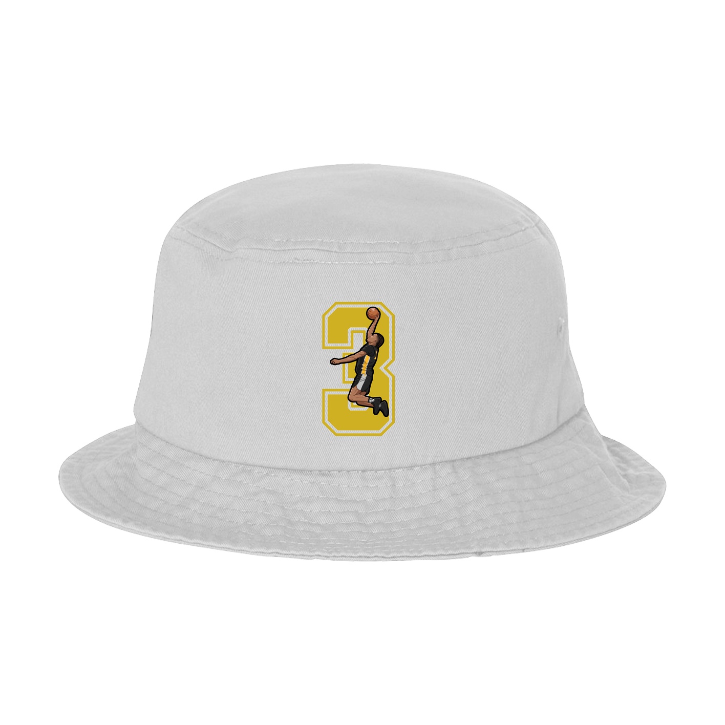 Bucket Cap — Number in White