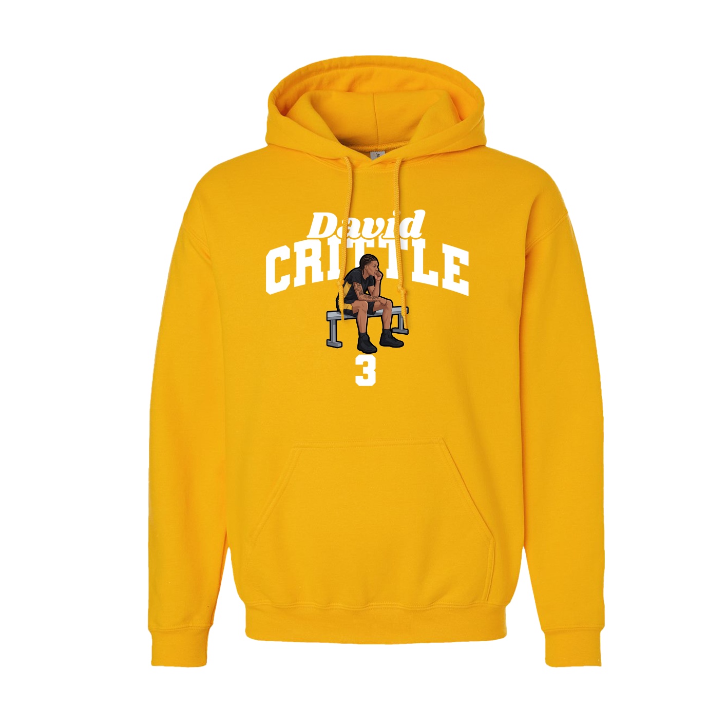 Hoodie — Signature Arch in Gold