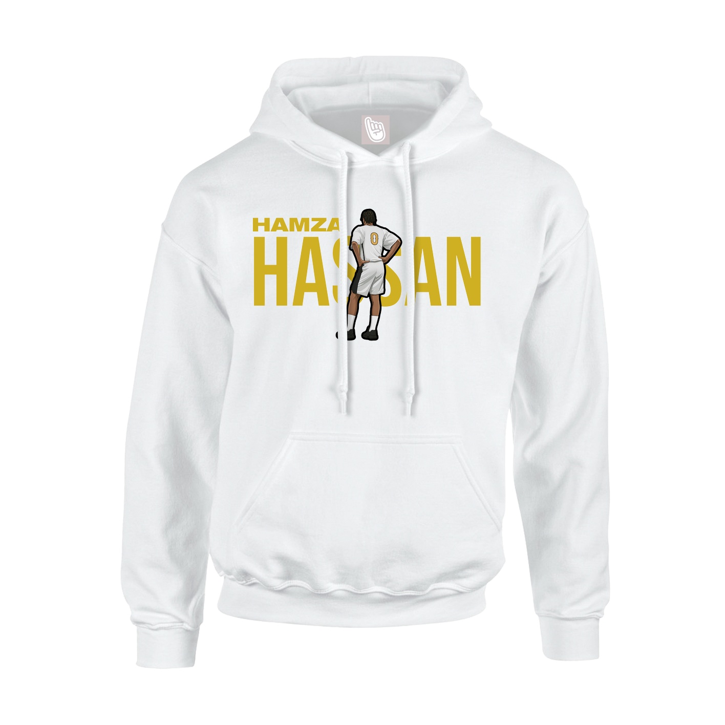 Youth Hoodie — Player Name in White