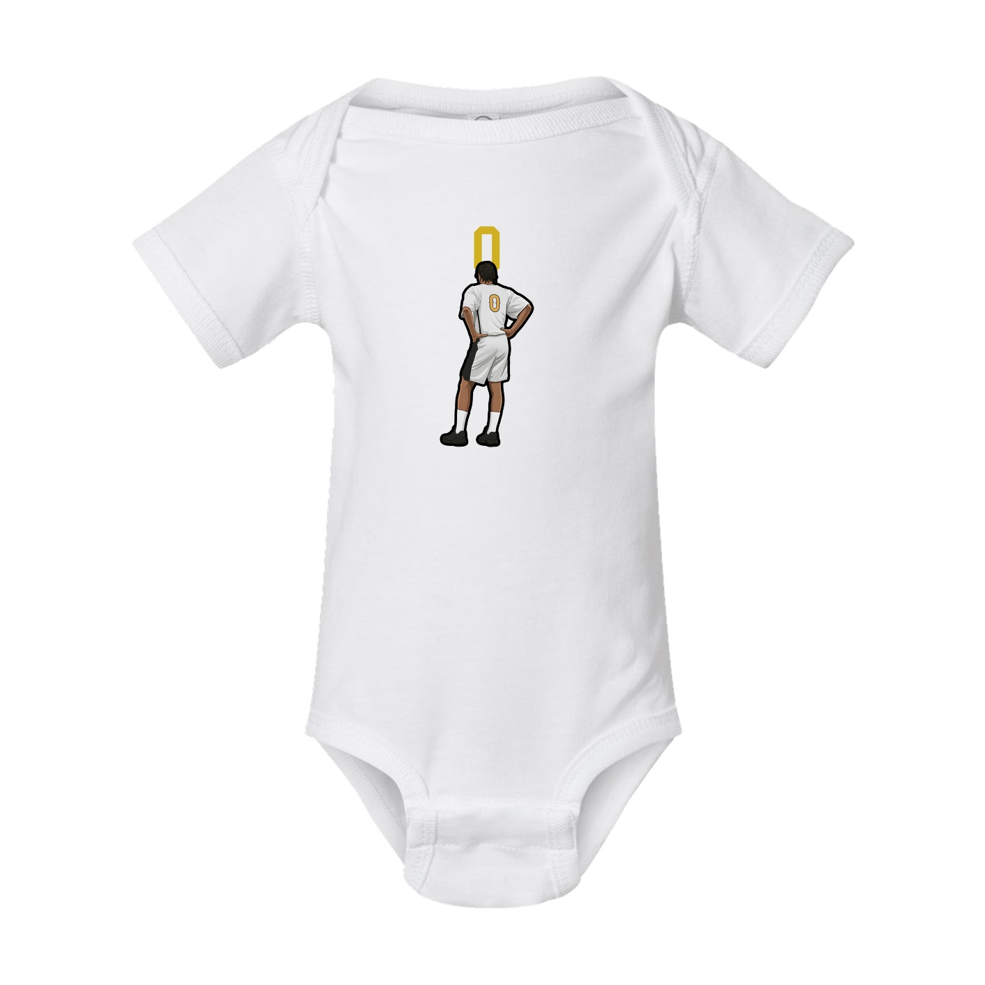 Baby Onesie — Number Top in White