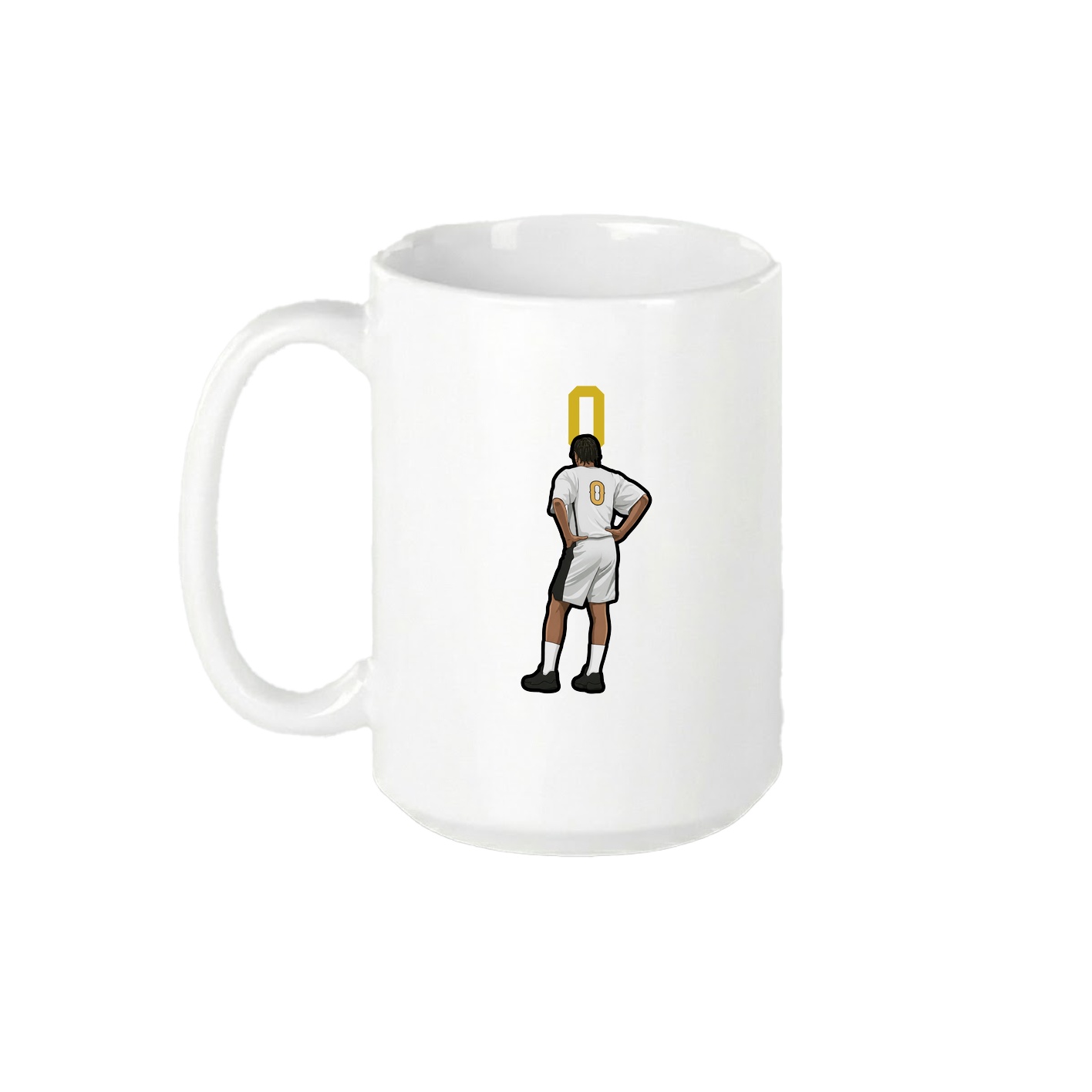 15oz Coffee Mug — Number Top in White