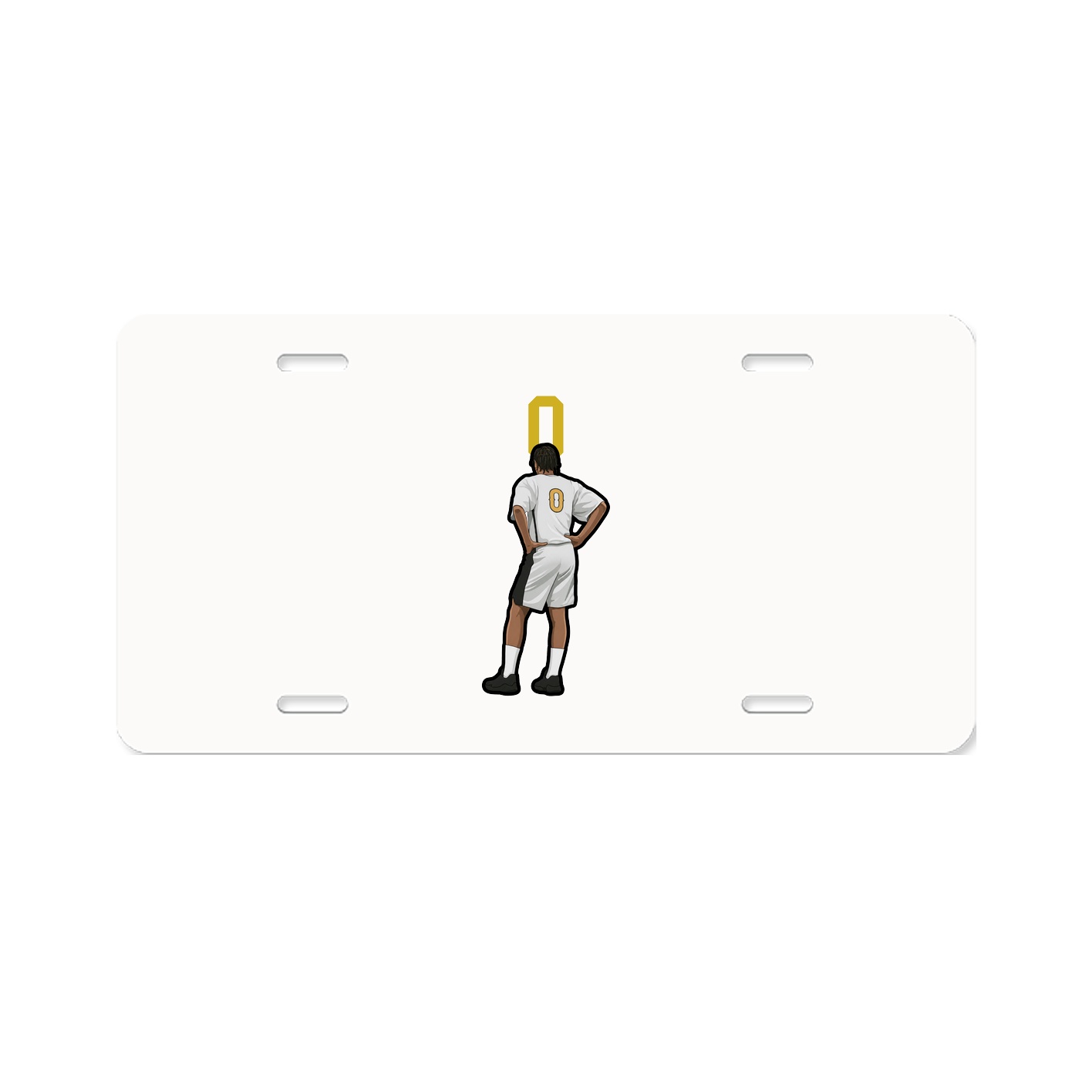 License Plate — Number Top in Classic