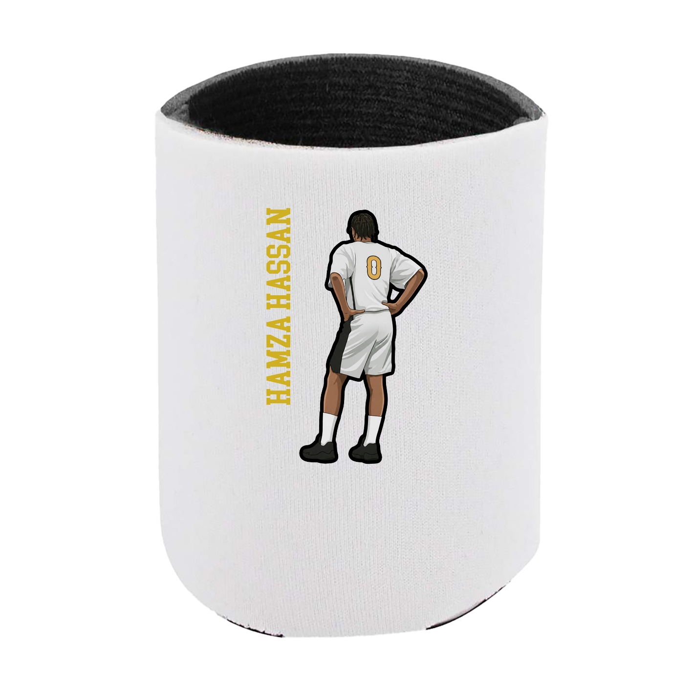 Can Holder — Name Vertical in White