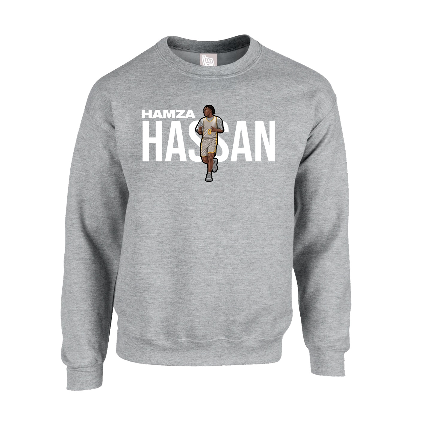 Fleece Crew — Player Name in Grey
