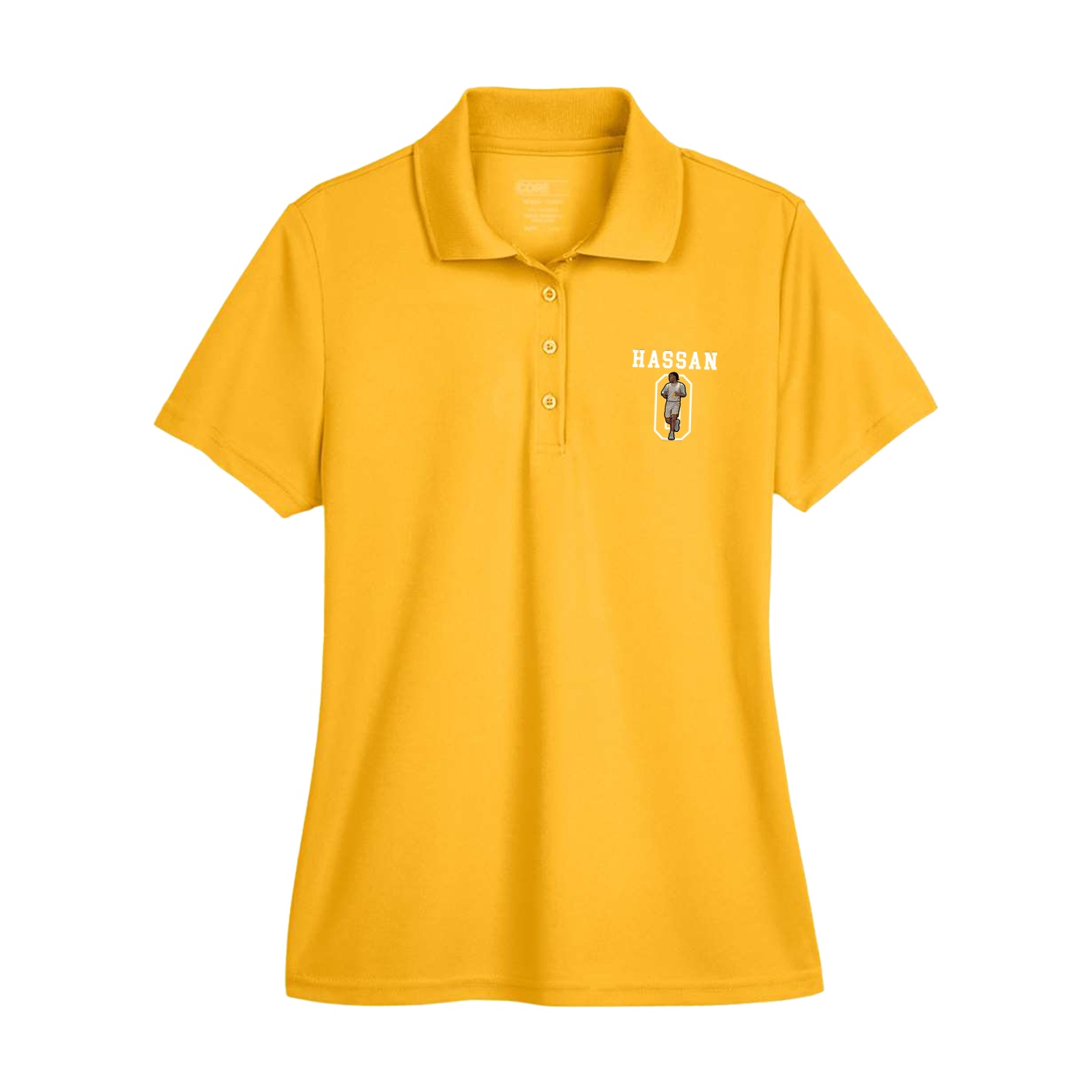 Womens Performance Polo — Shirsey in Gold
