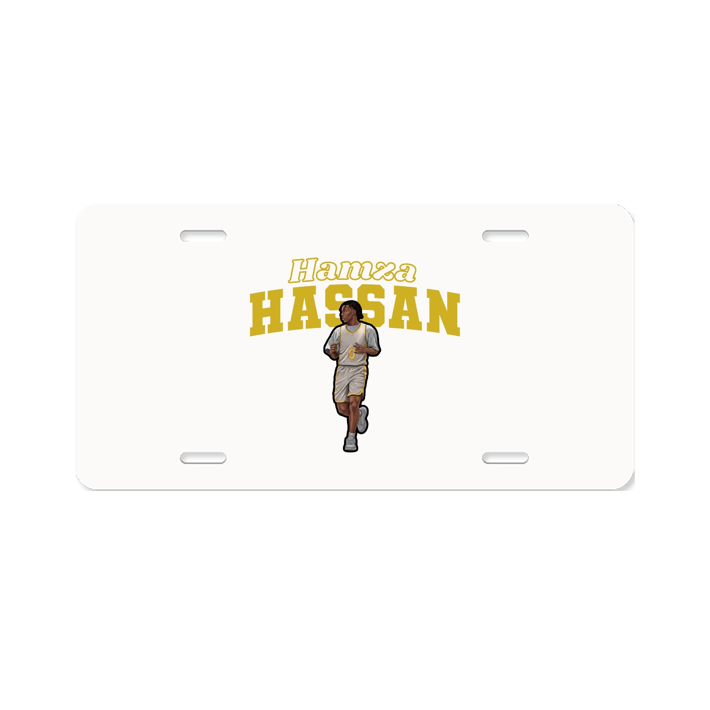 License Plate — Name Arch in Classic