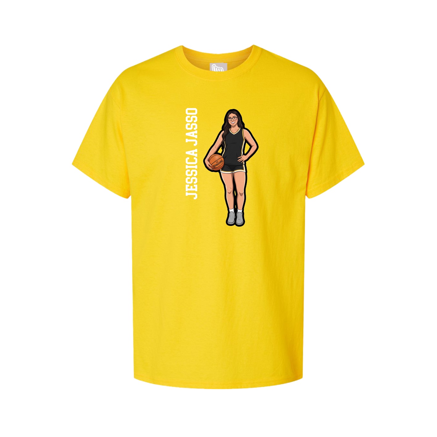 Tee — Name Vertical in Gold