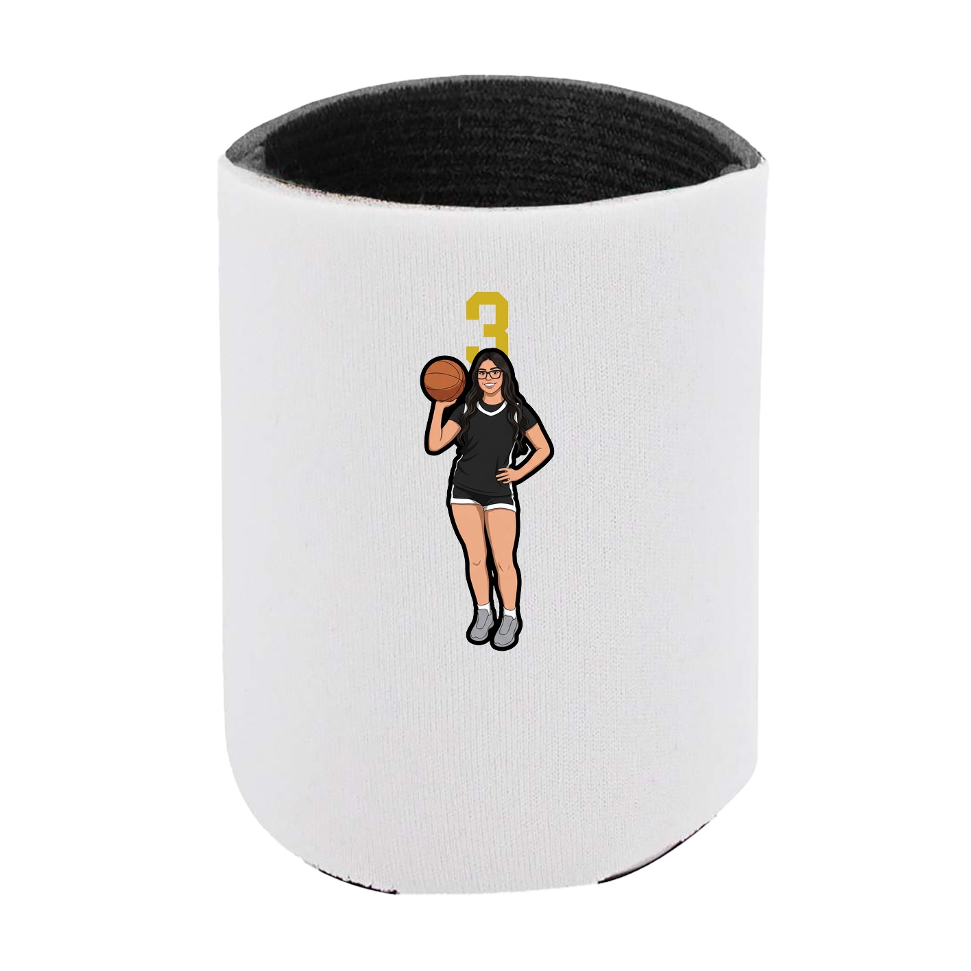 Can Holder — Number Top in White